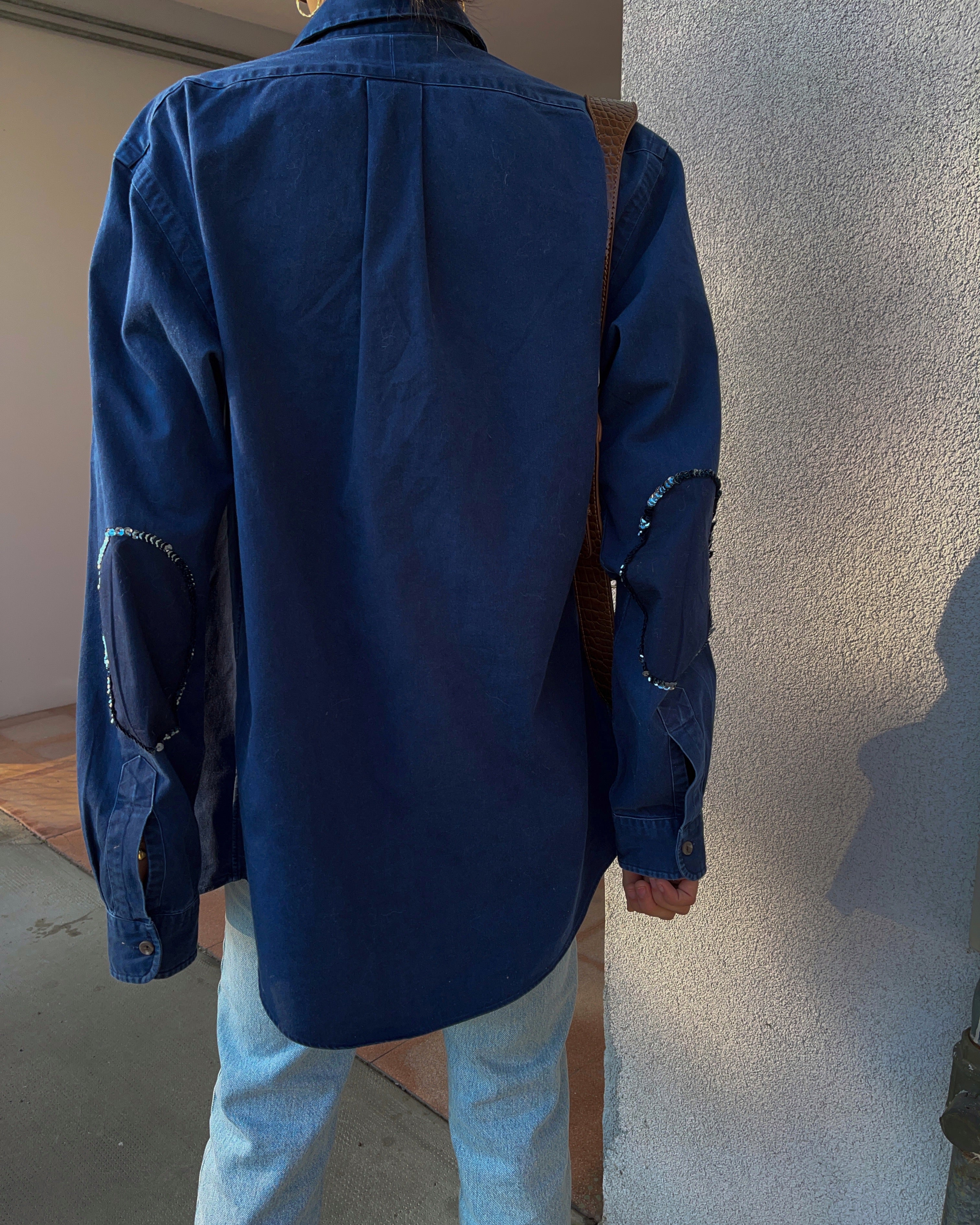 100% cotton blue  Ralph Lauren button down shirt