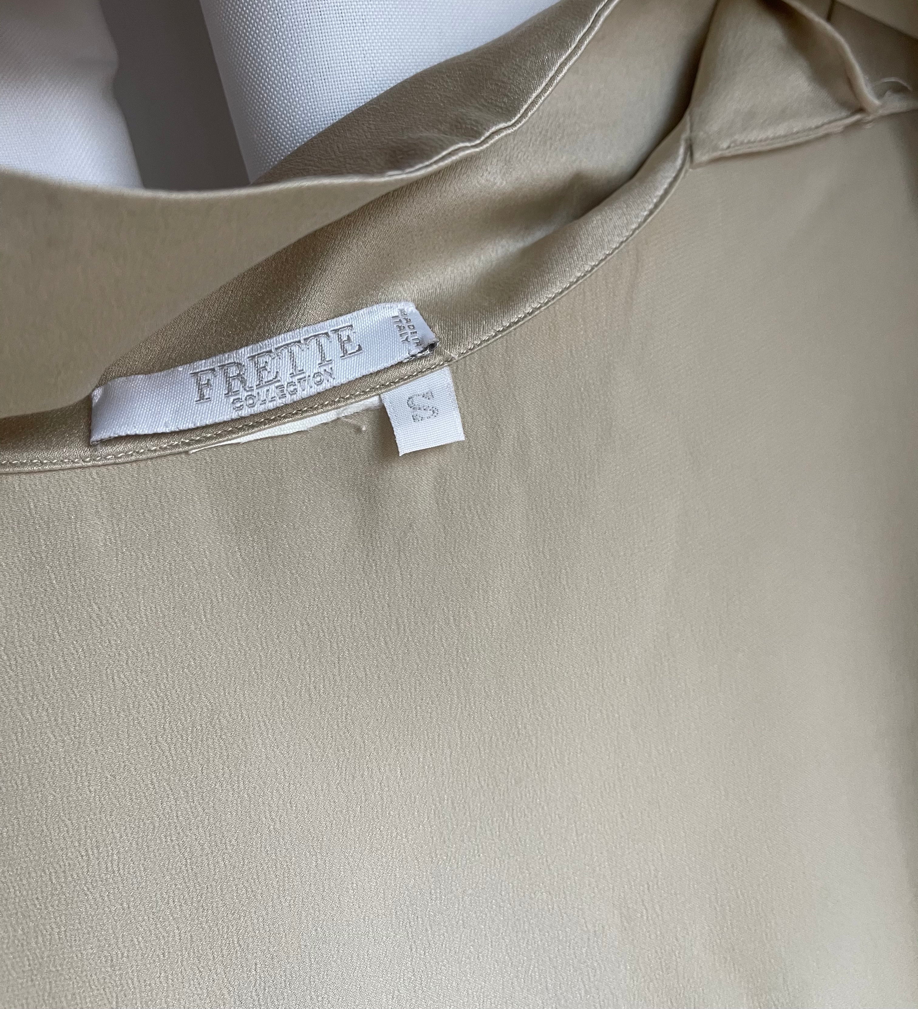 100% liquid silk FRETTE top