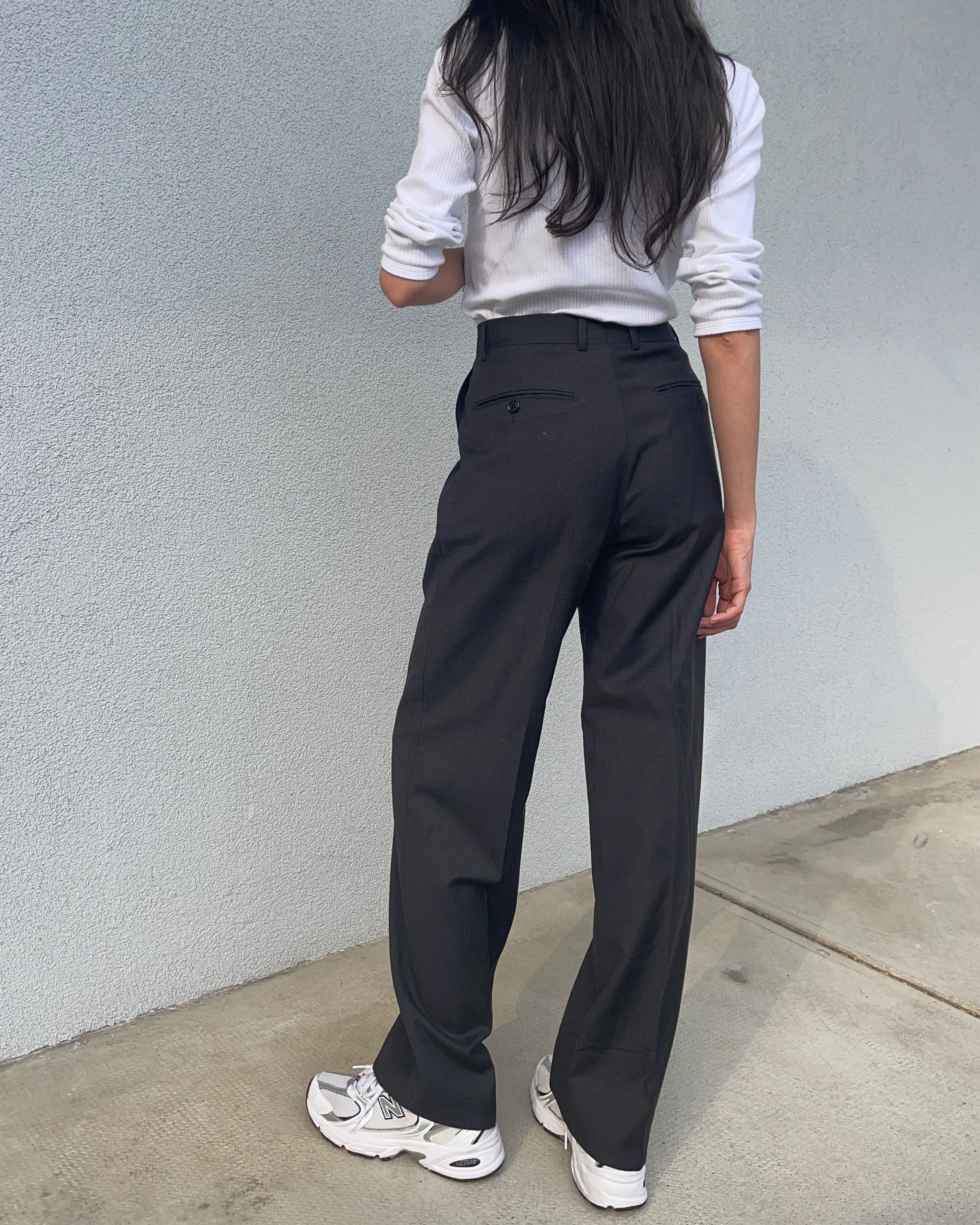 Perfect grey wool trousers