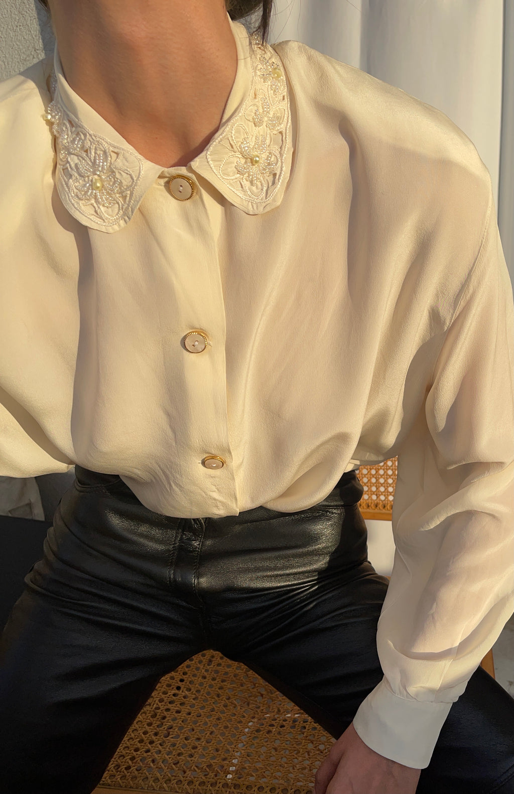 100% silk shirt