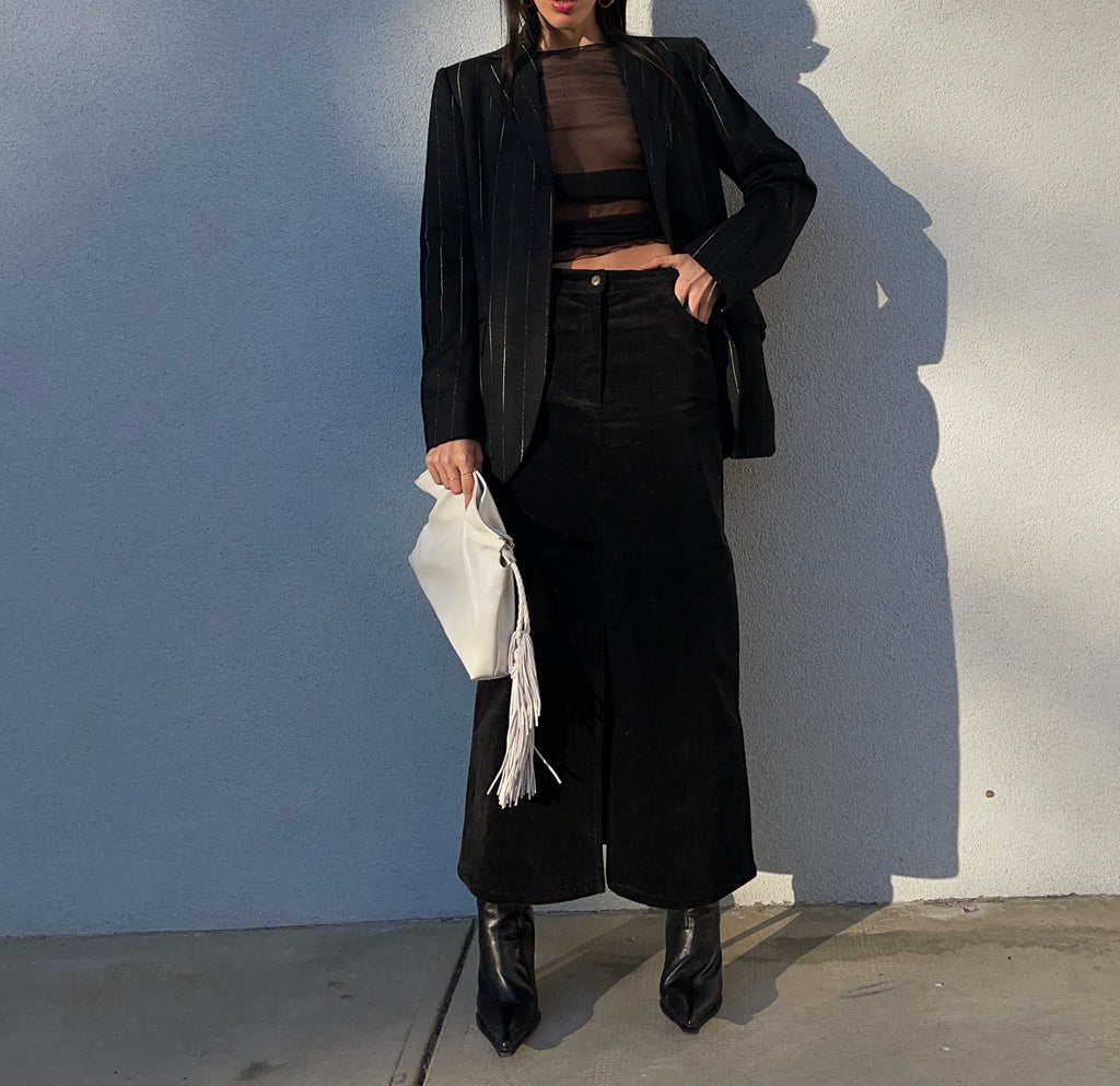 Velvet skirt