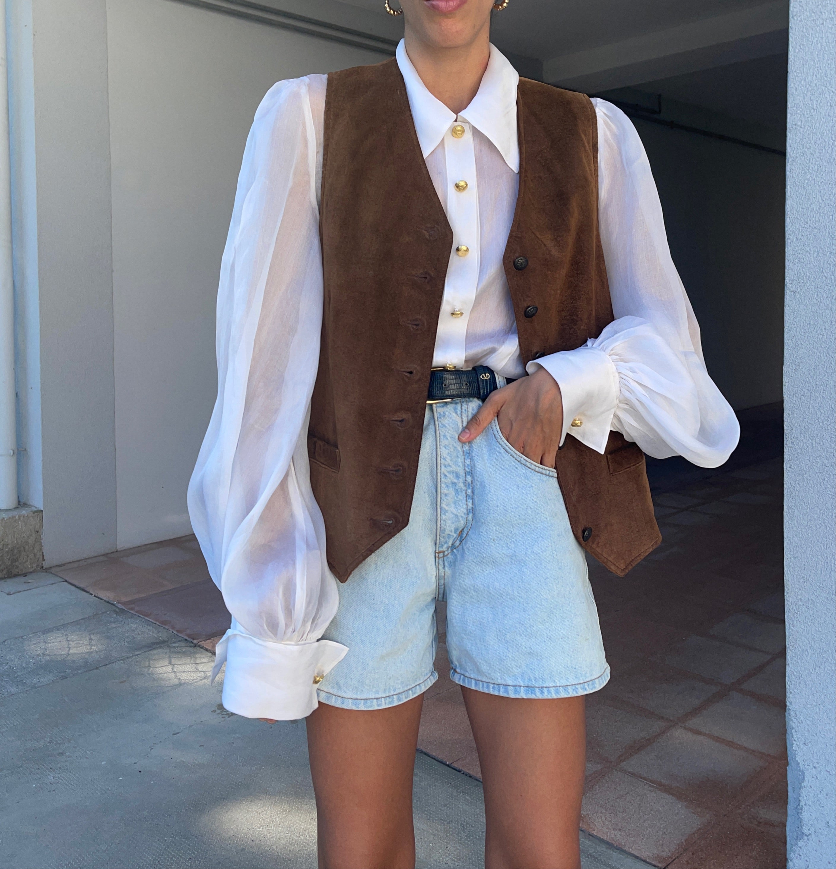 100 leather vest *