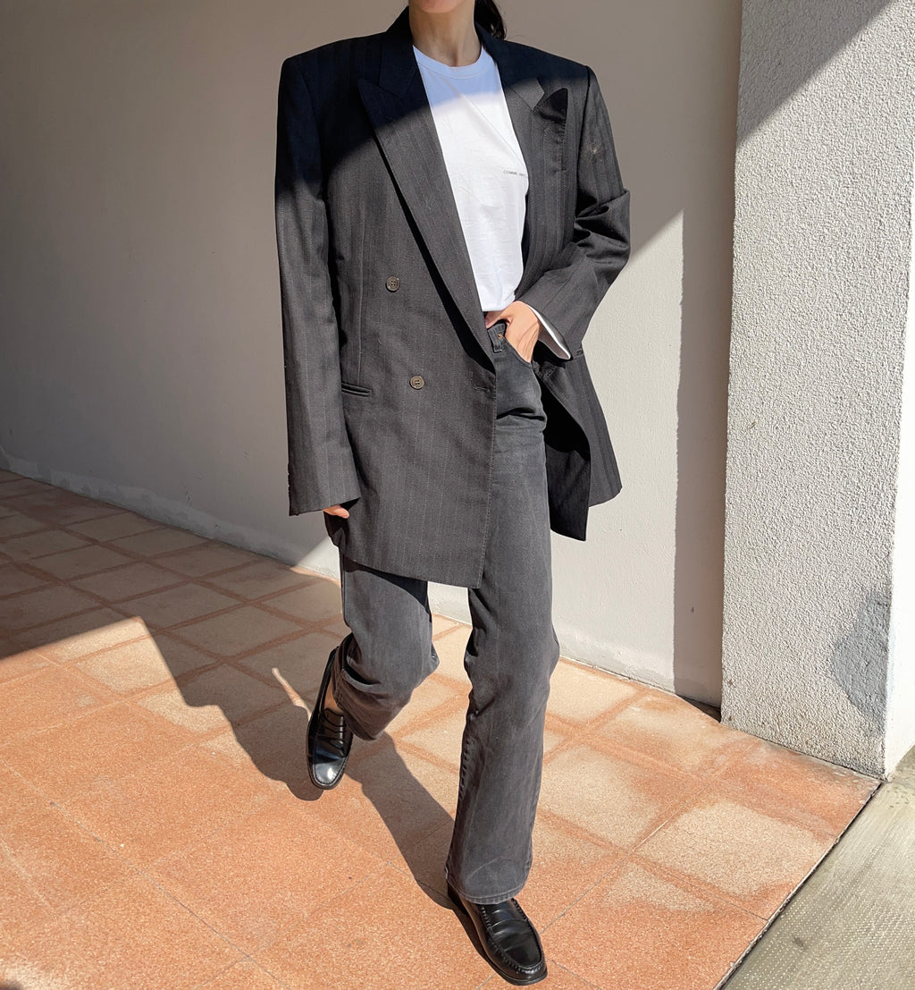 Gessato blazer