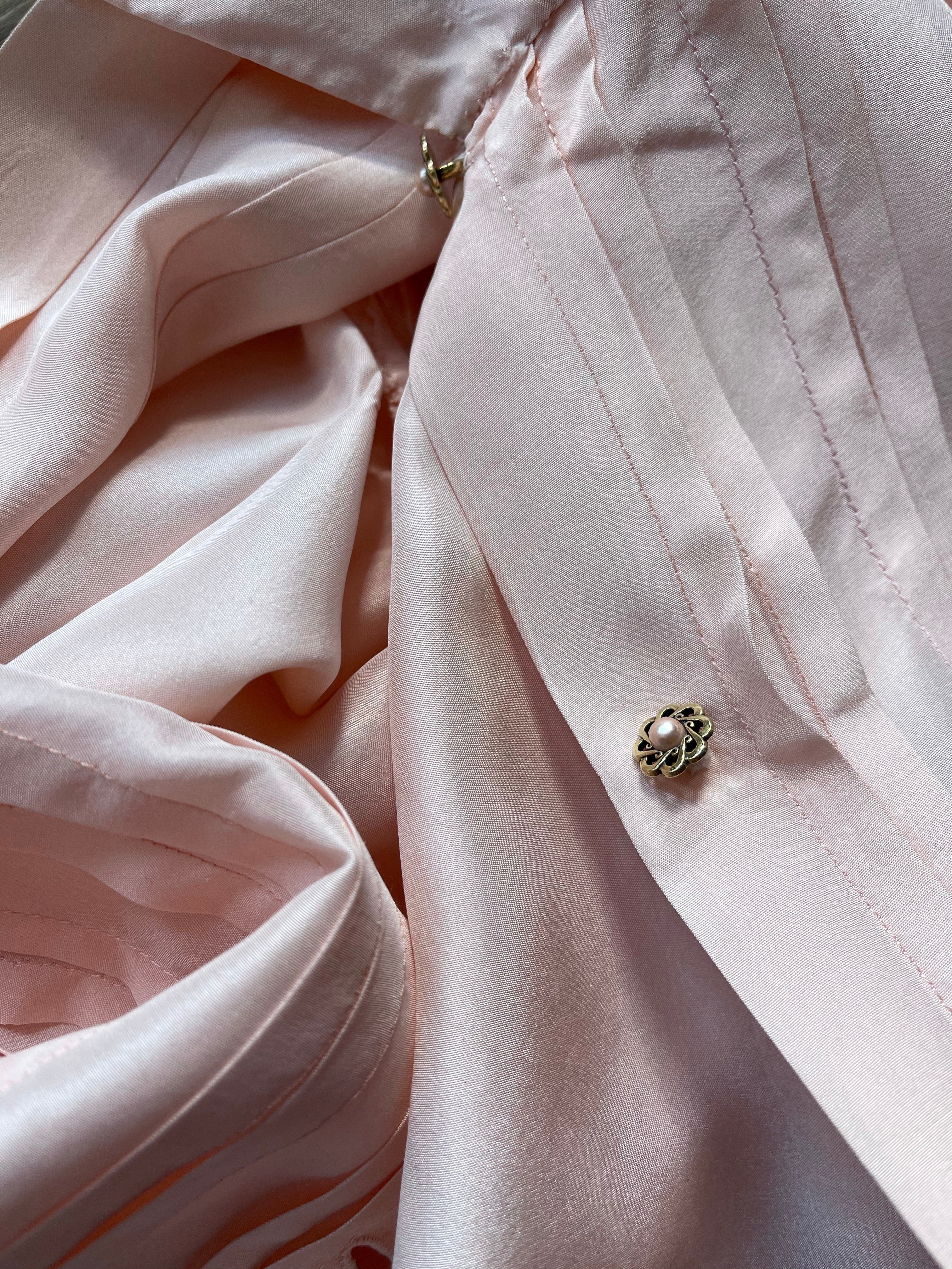 100% silk pink shirt