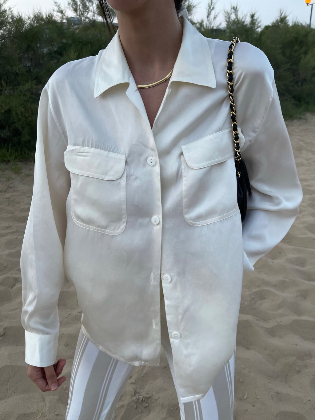 Liquid silk shirt