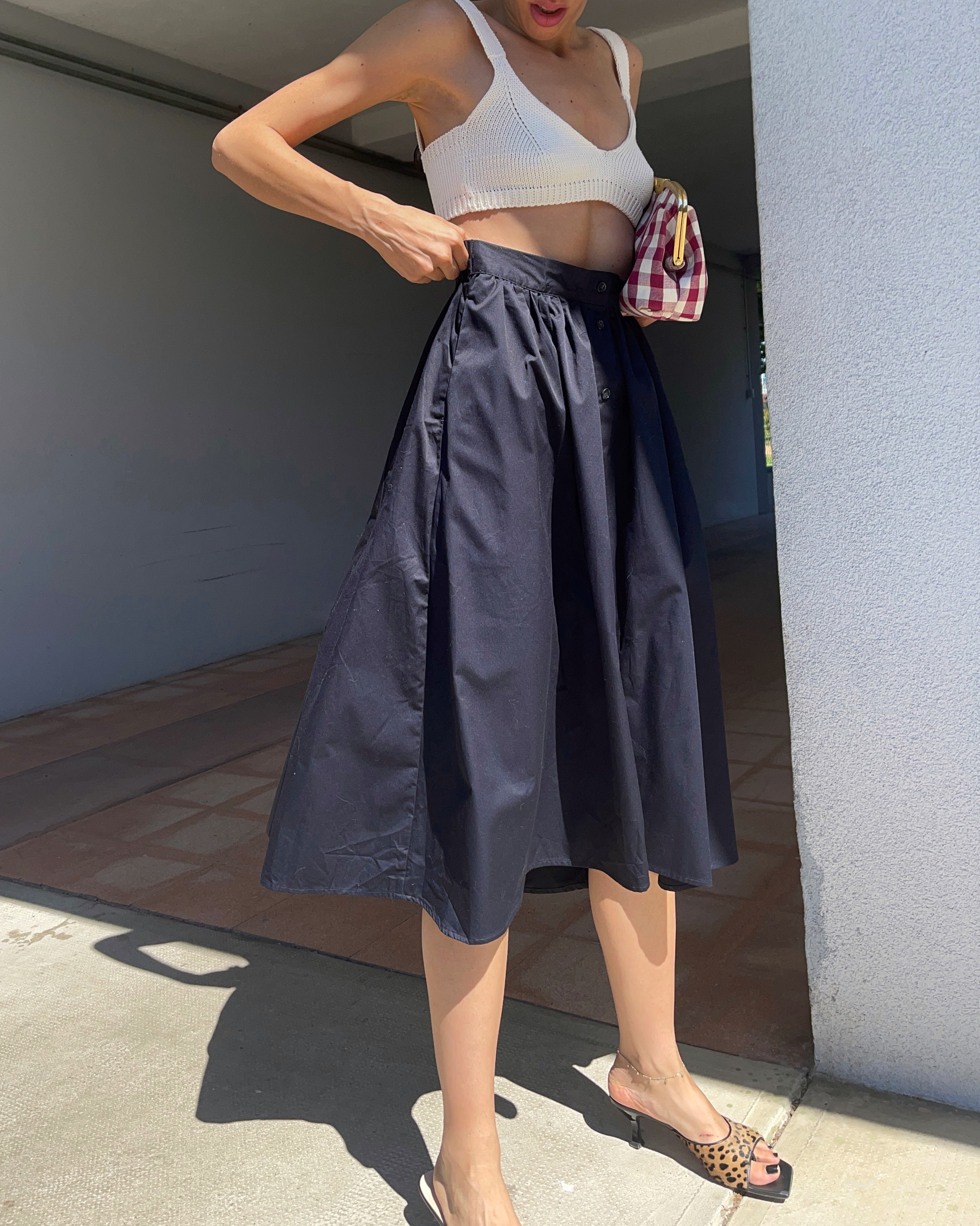 Blue skirt