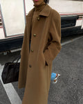 Wool camel coat