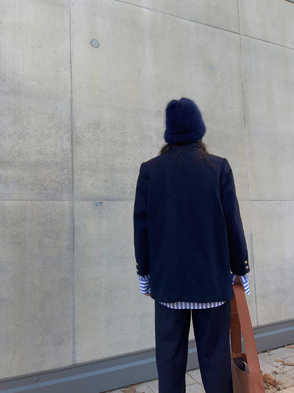 Blue wool blazer