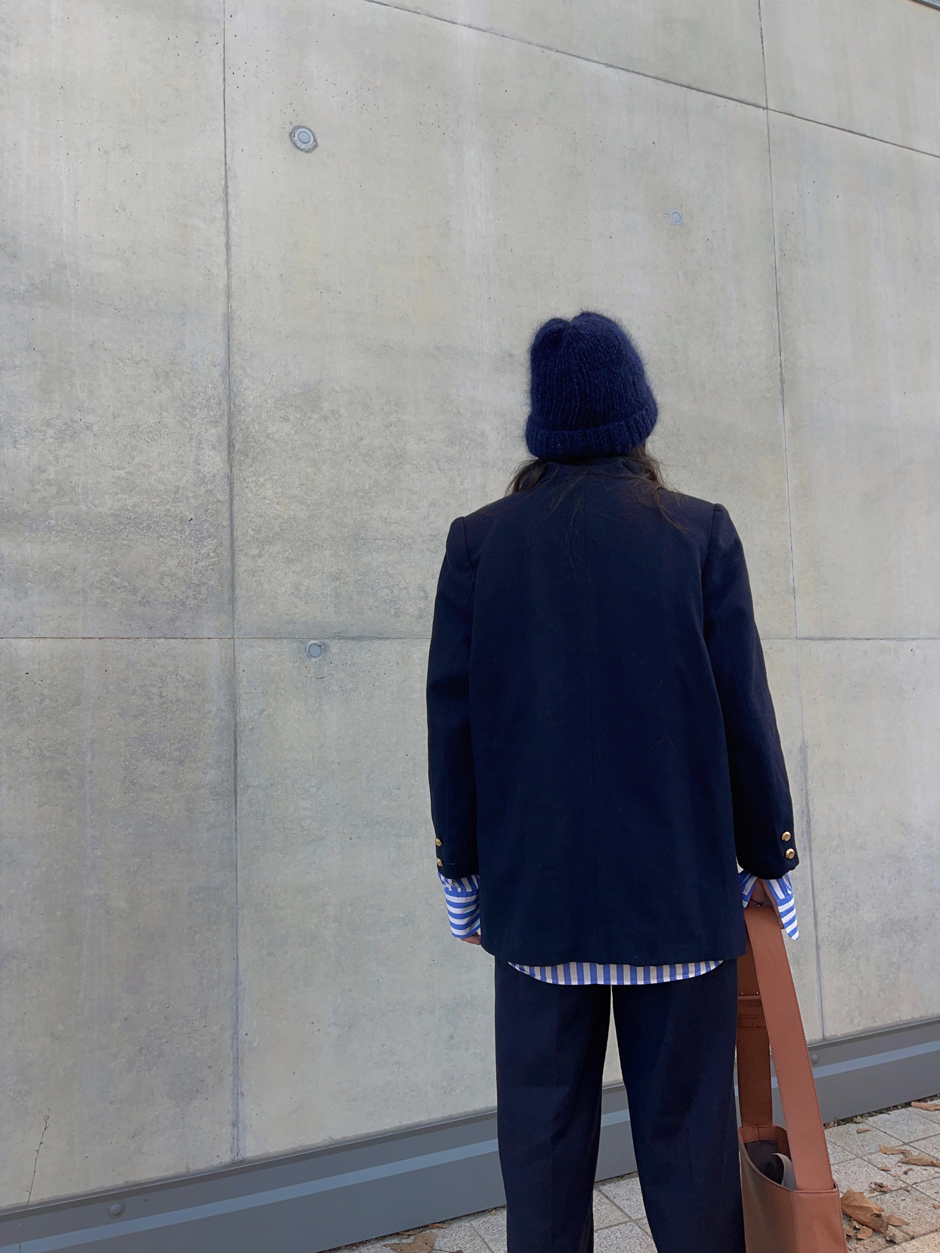 Blue wool blazer