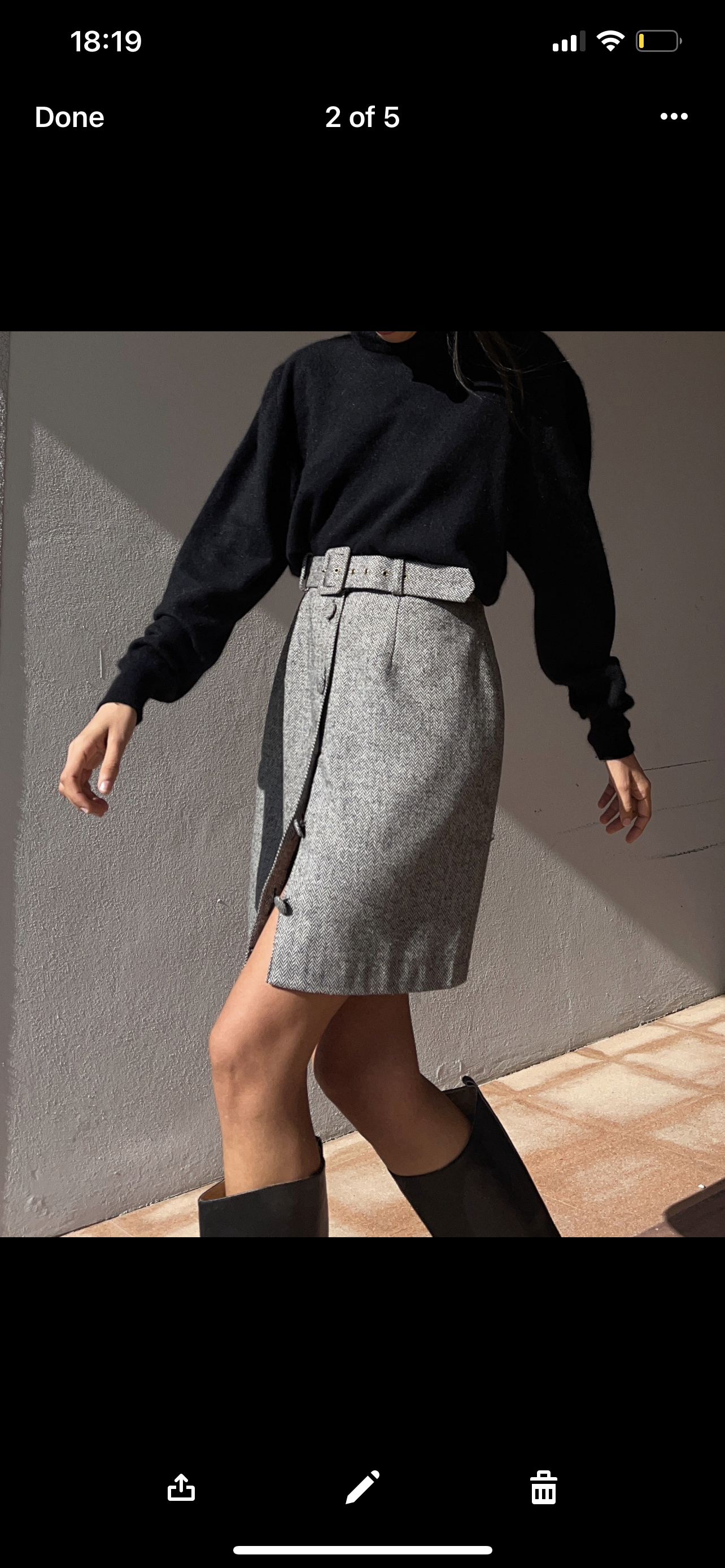 Angora blend turtleneck