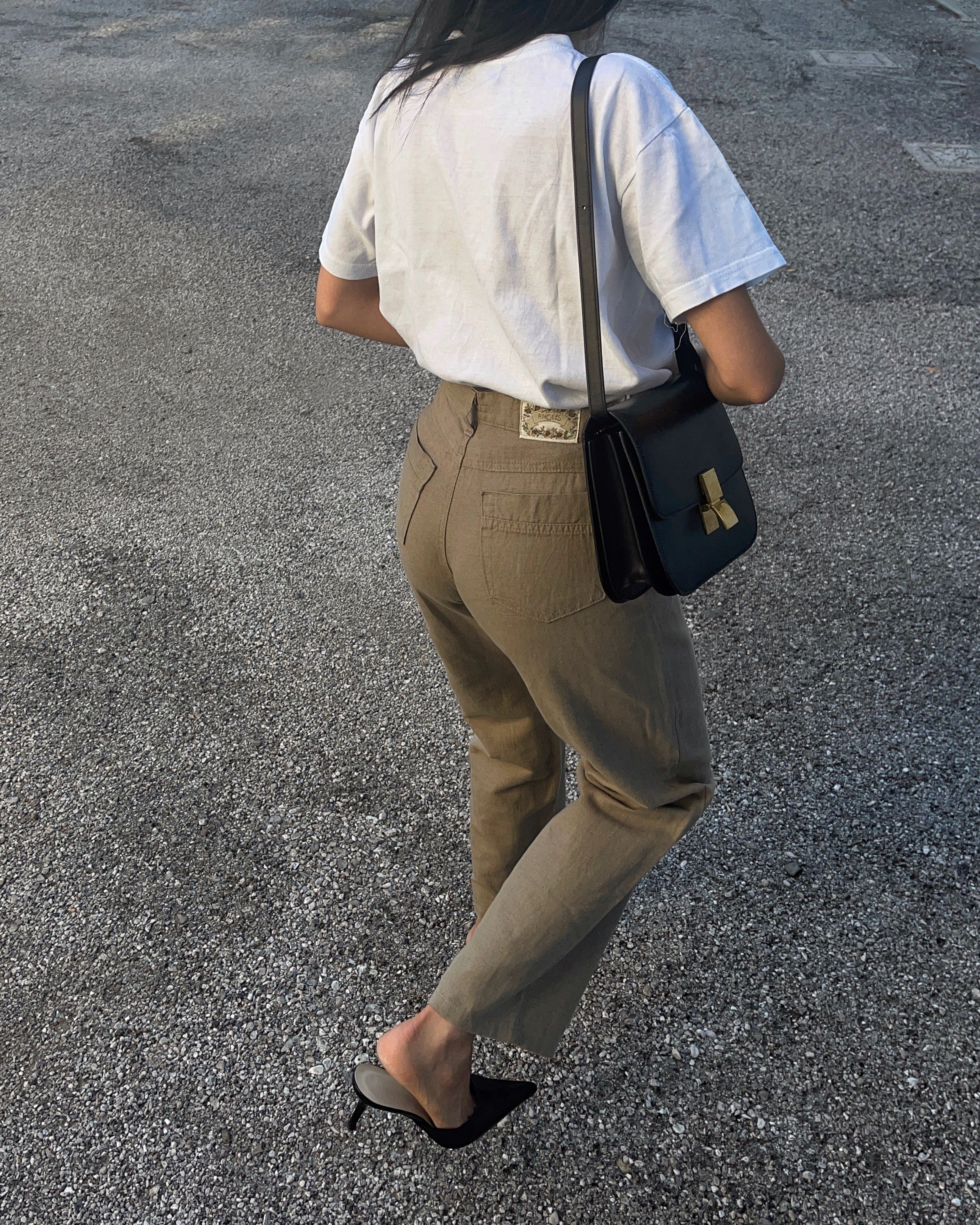 Linen blend jeans