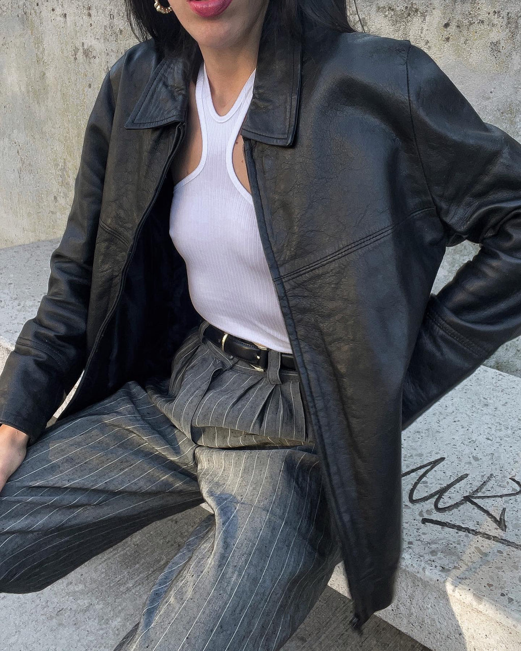 Leather jacket