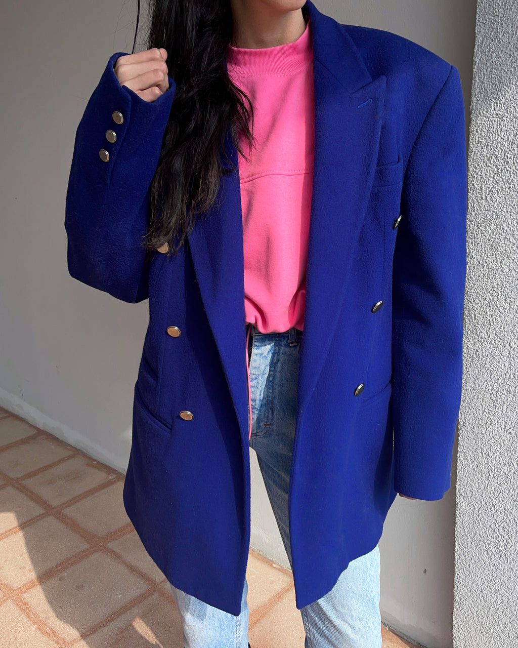 electric blue blazer