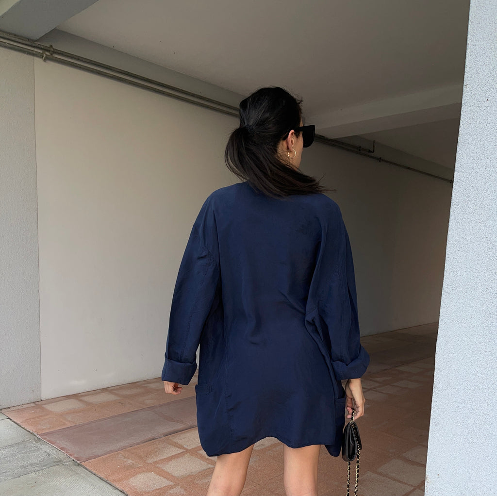 100 silk Blue blazer