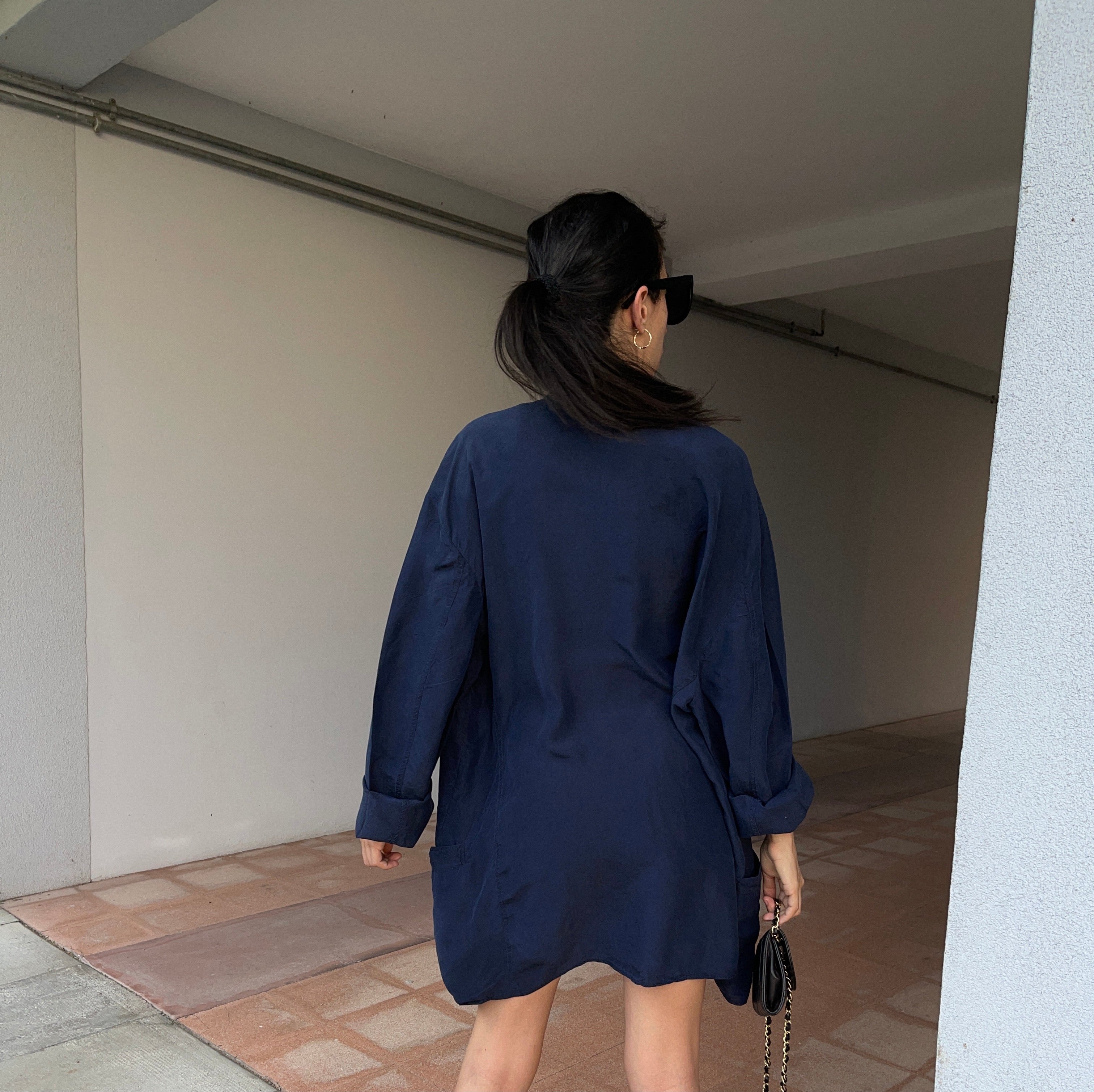 100 silk Blue blazer