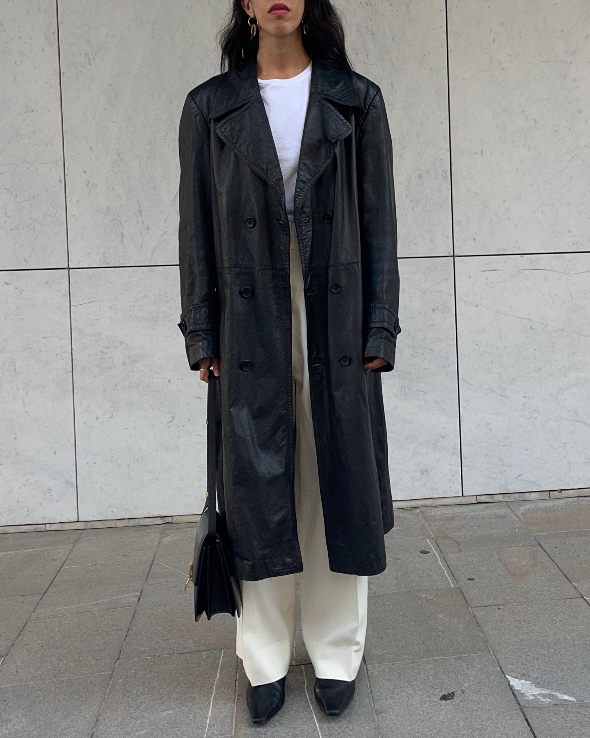 Black Leather trench