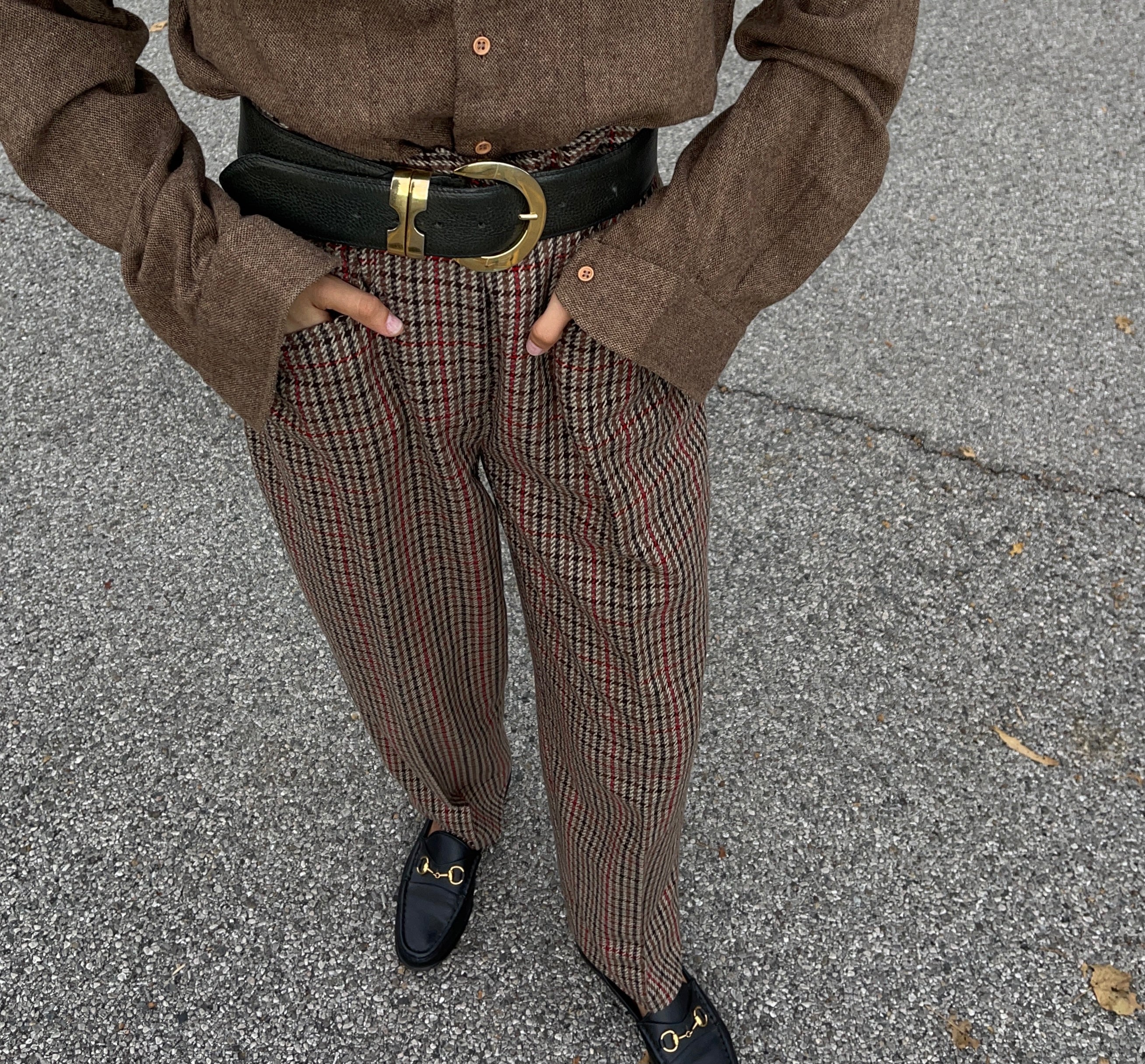 100% wool trousers