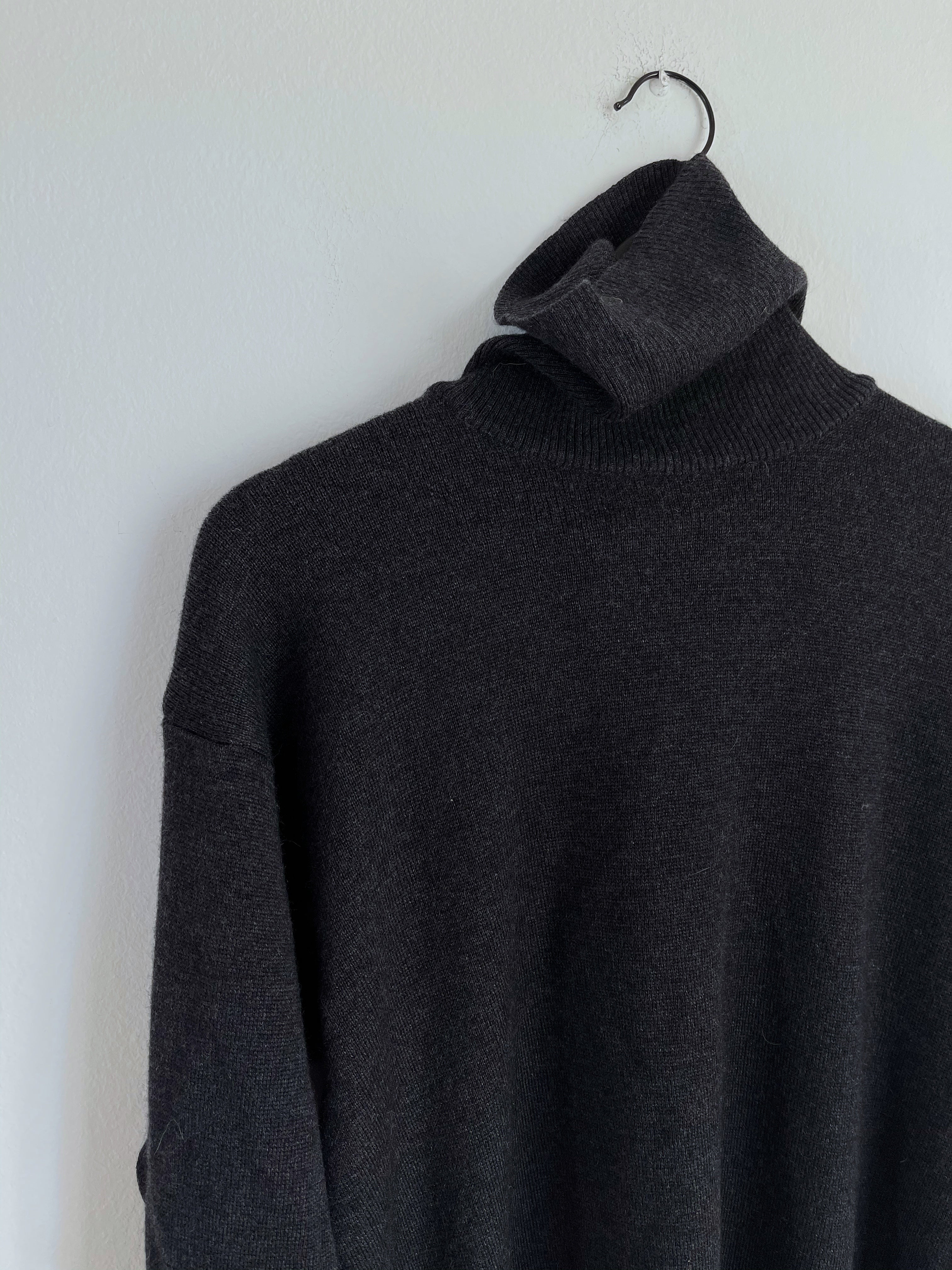 PULLOVER ‘maglione grigio over 100 Lana merino