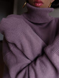 Oversize roll neck jumper