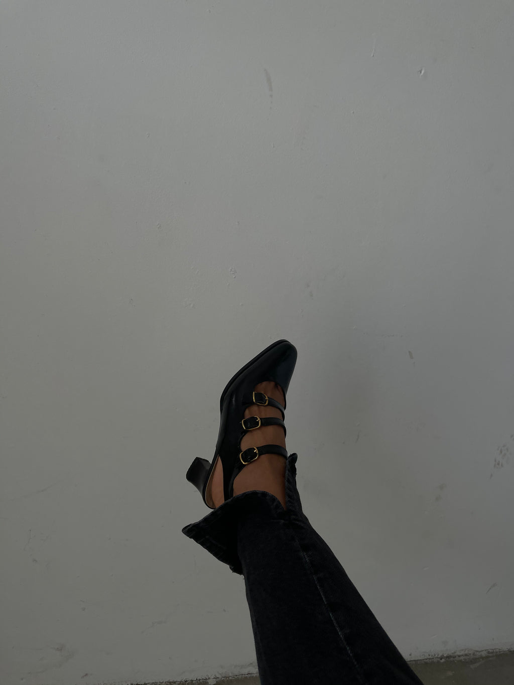 Black patent leather Mary Jane