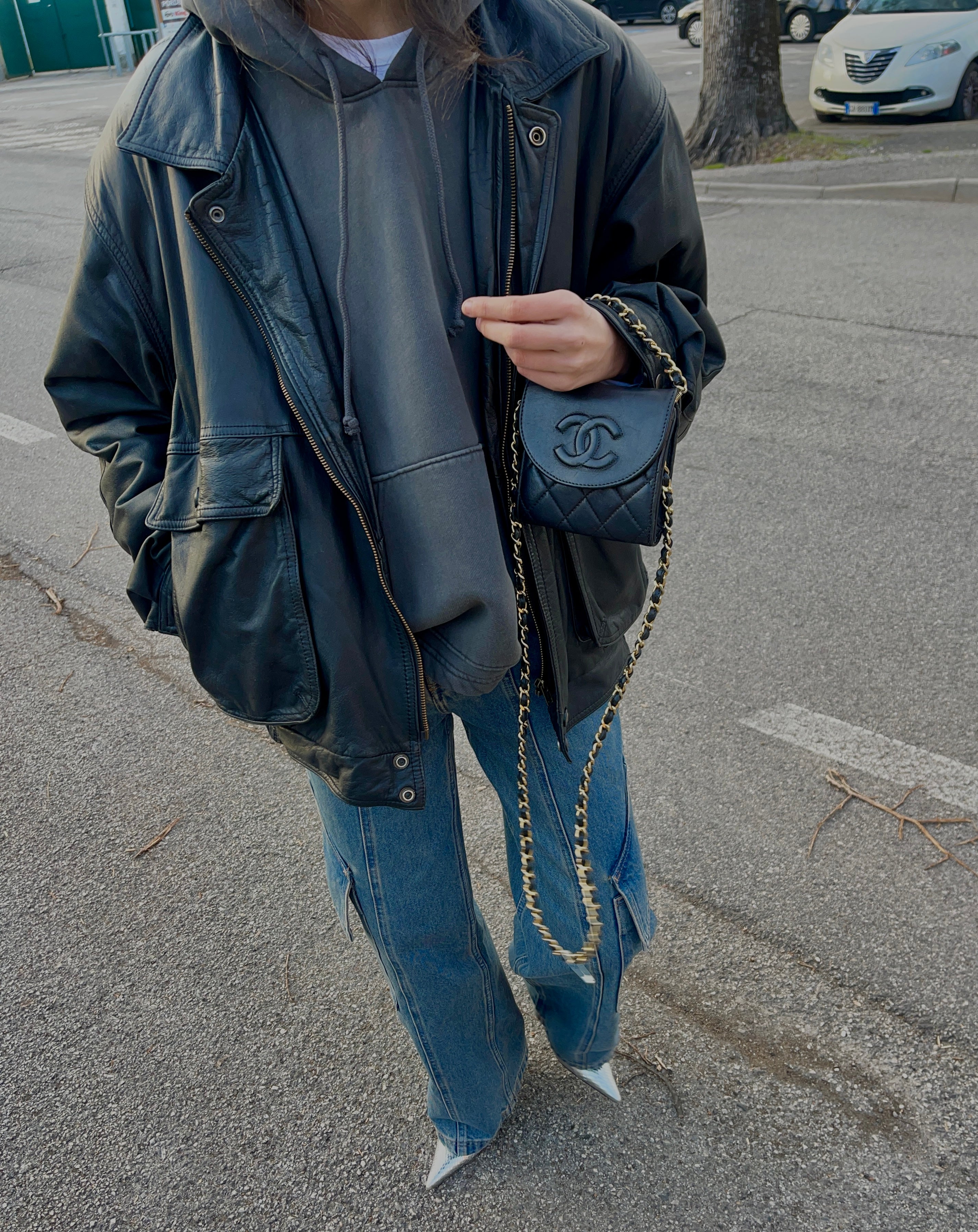 Nappa leather  Bomber jacket