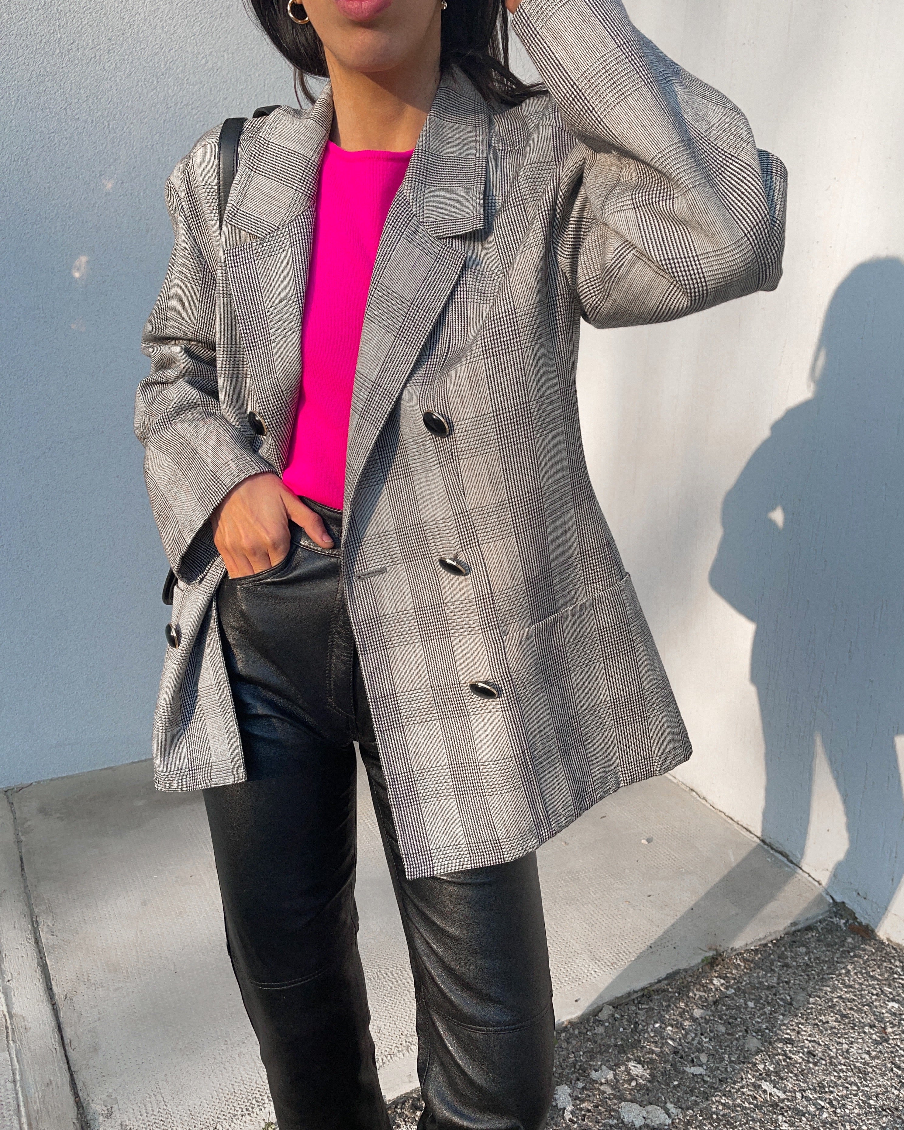 100% wool galles print blazer