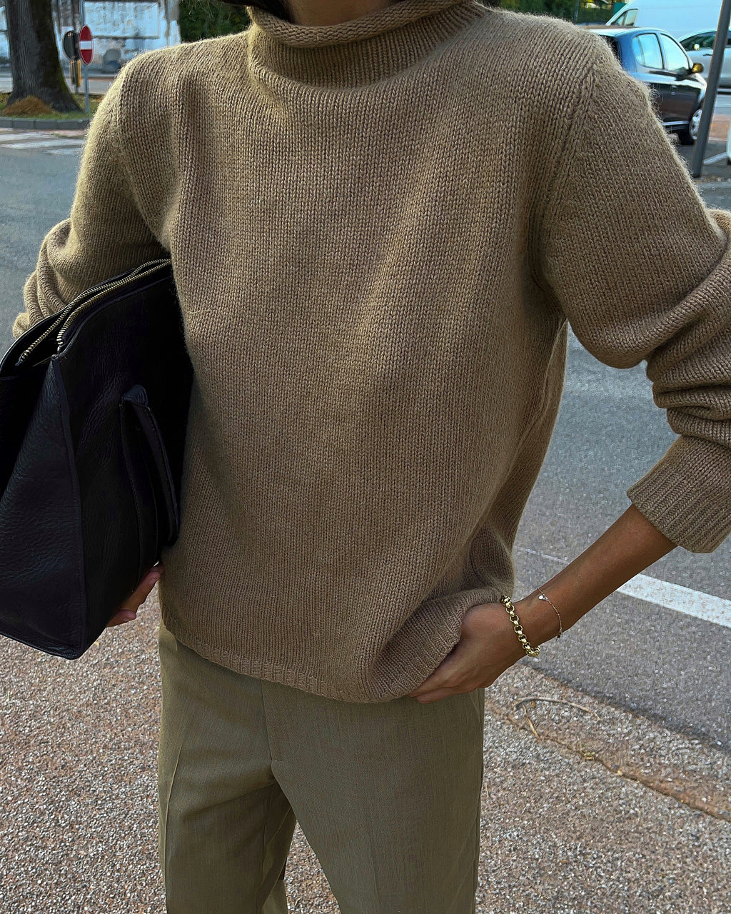 LUISA SPAGNOLI Wool Camel Jumper