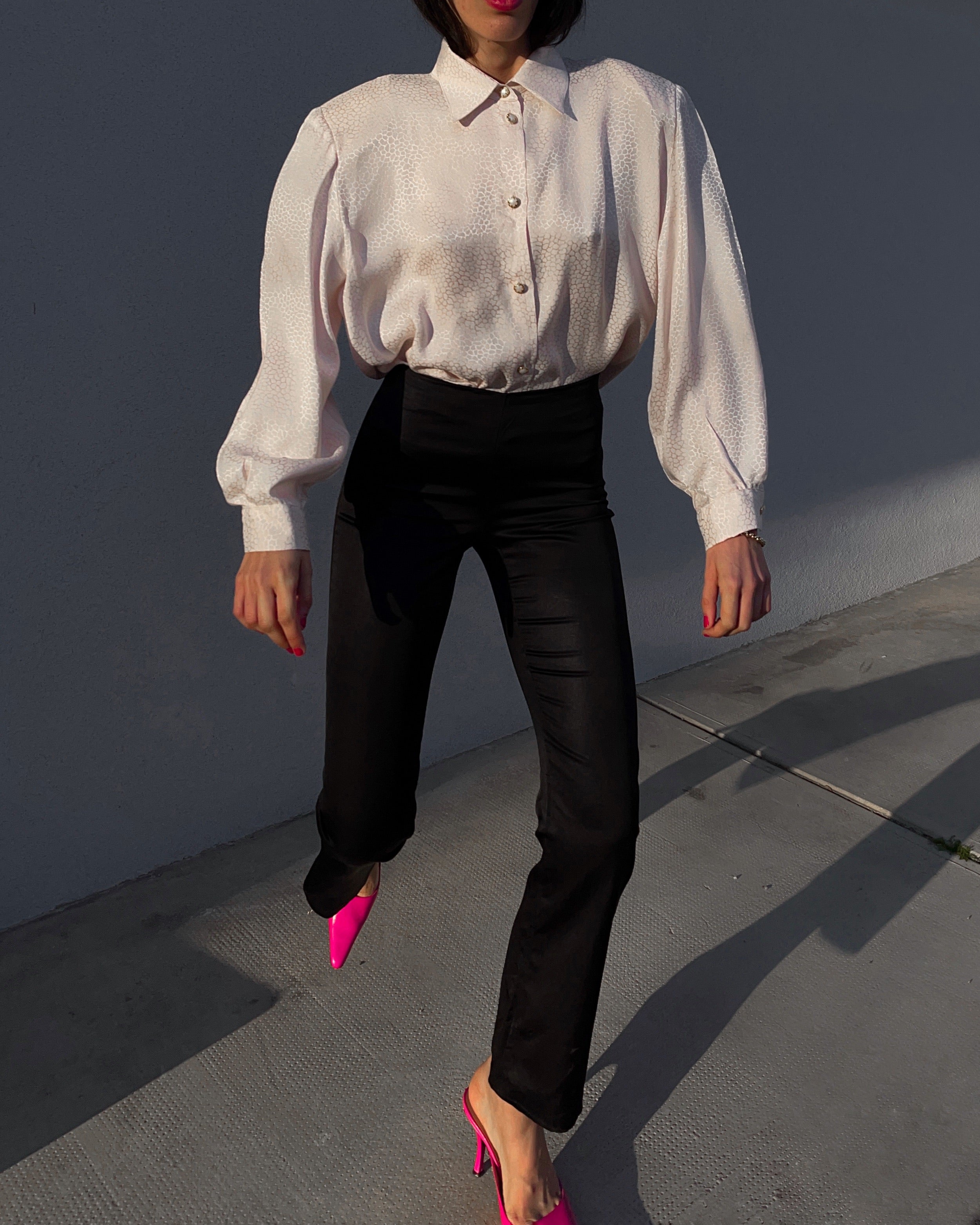 100% JACQUARD SILK SHIRT