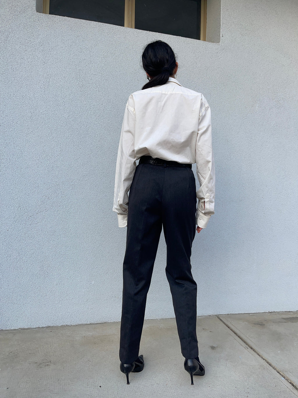 Grey Wool Trousers