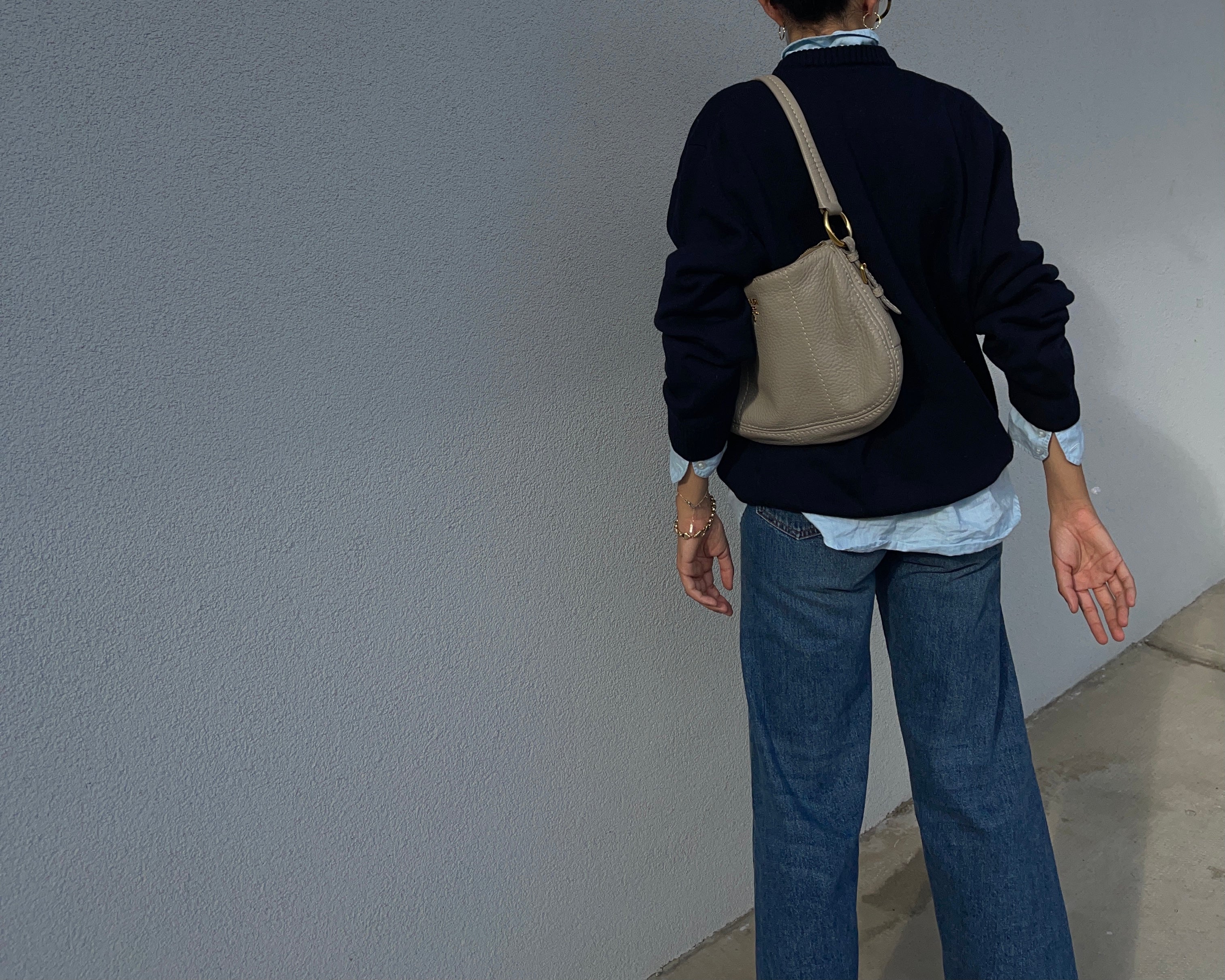 100 wool oversize jumper