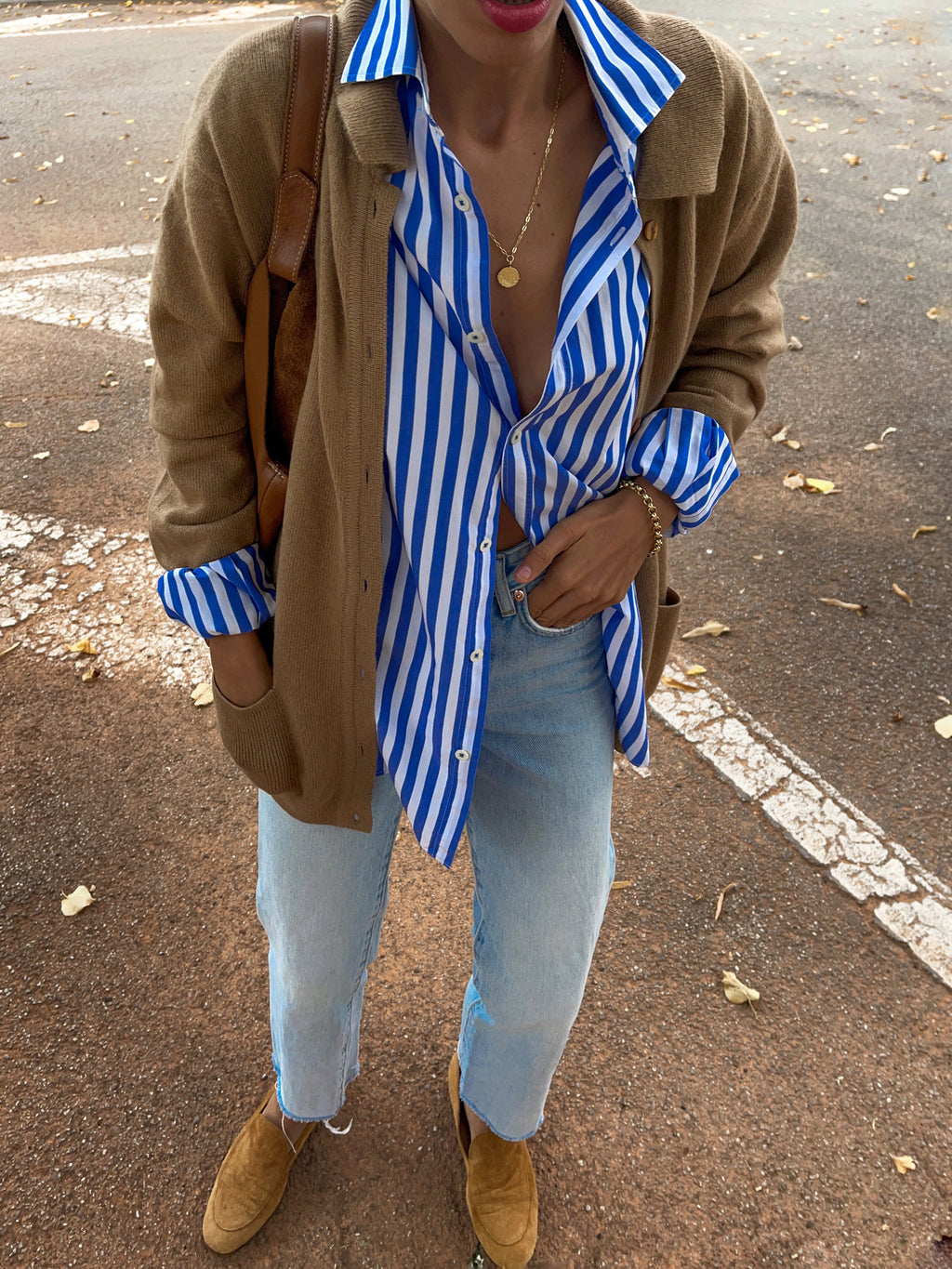 Granny’s camel cardigan
