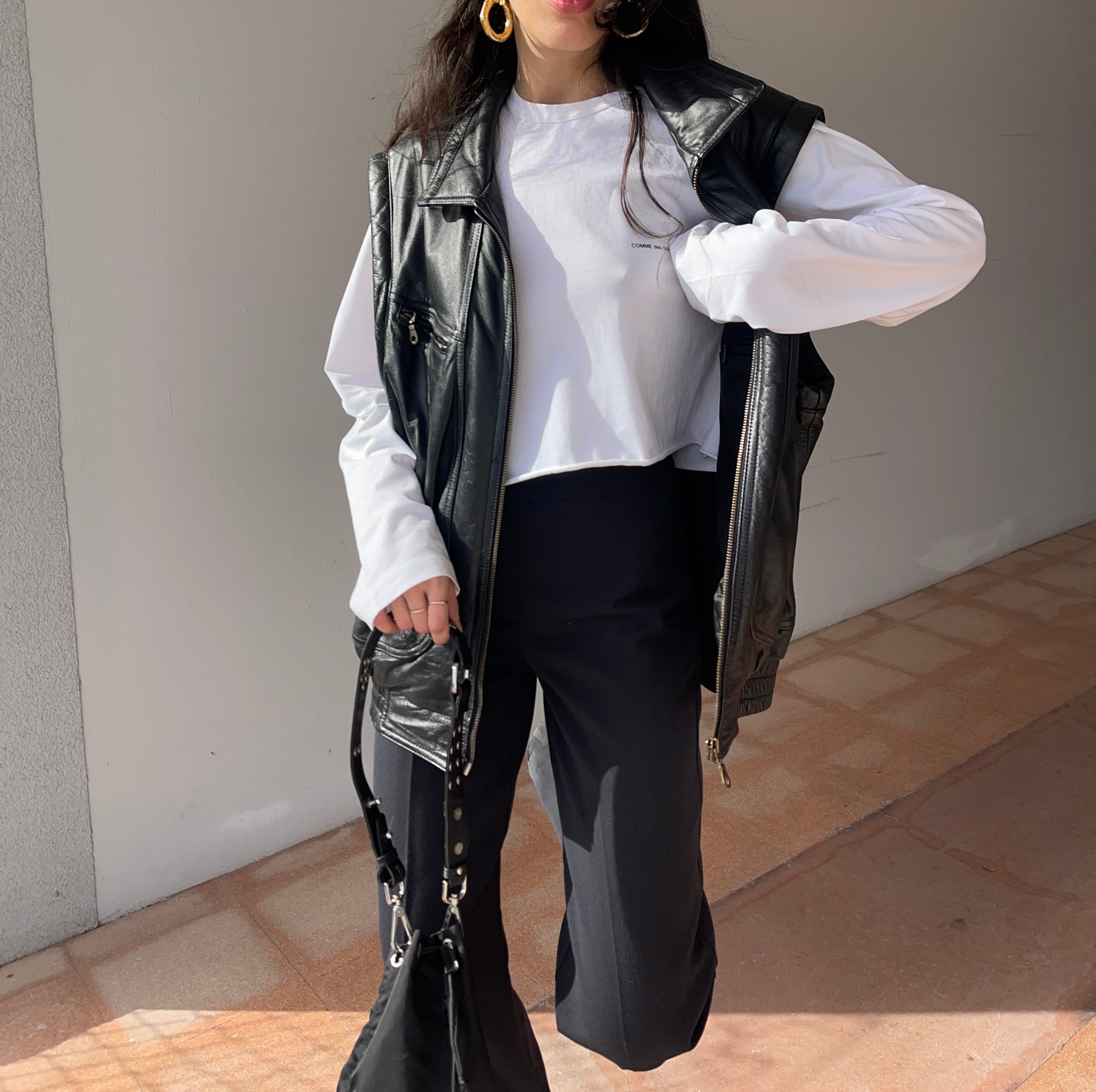 100 leather vest