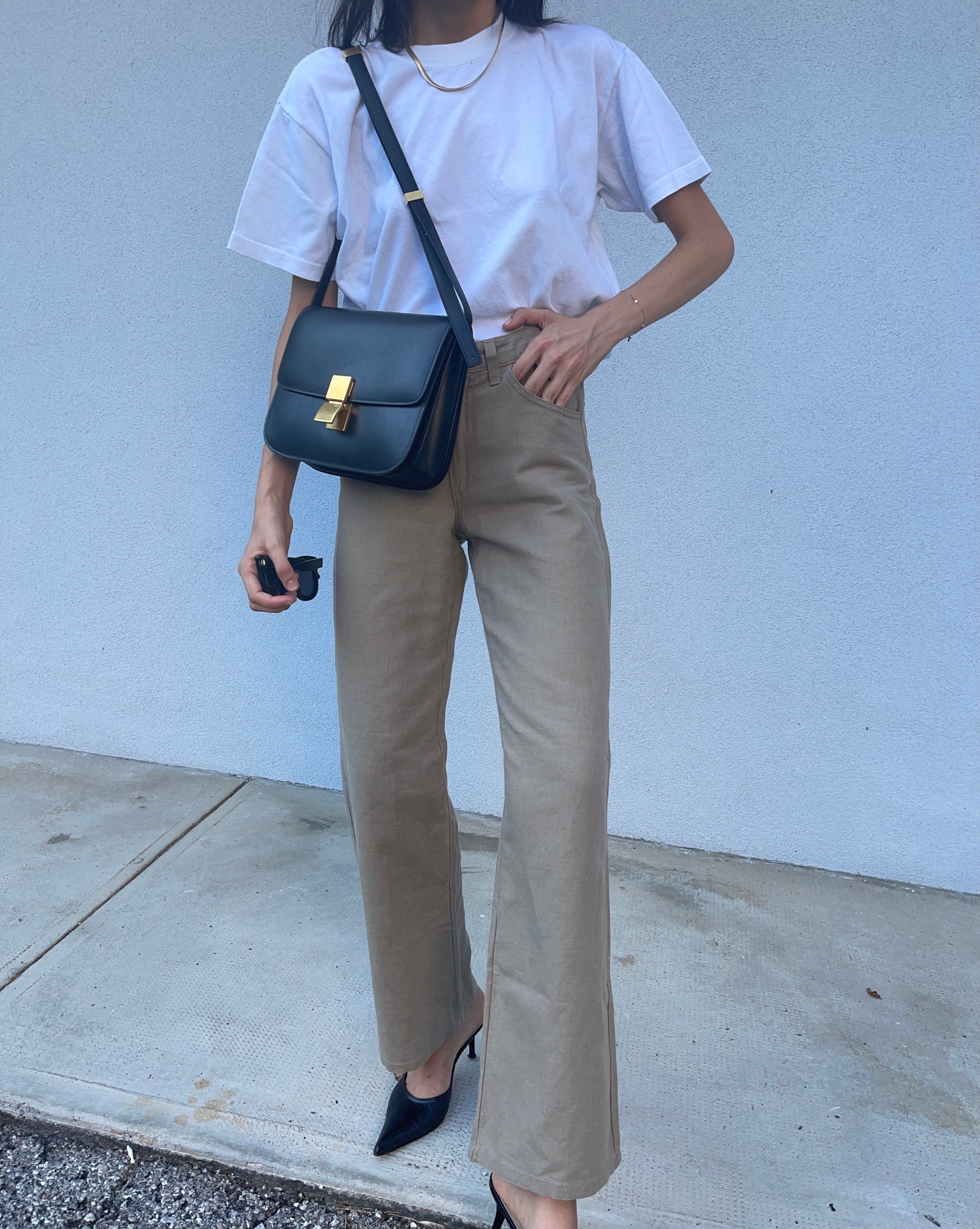 Linen blend jeans