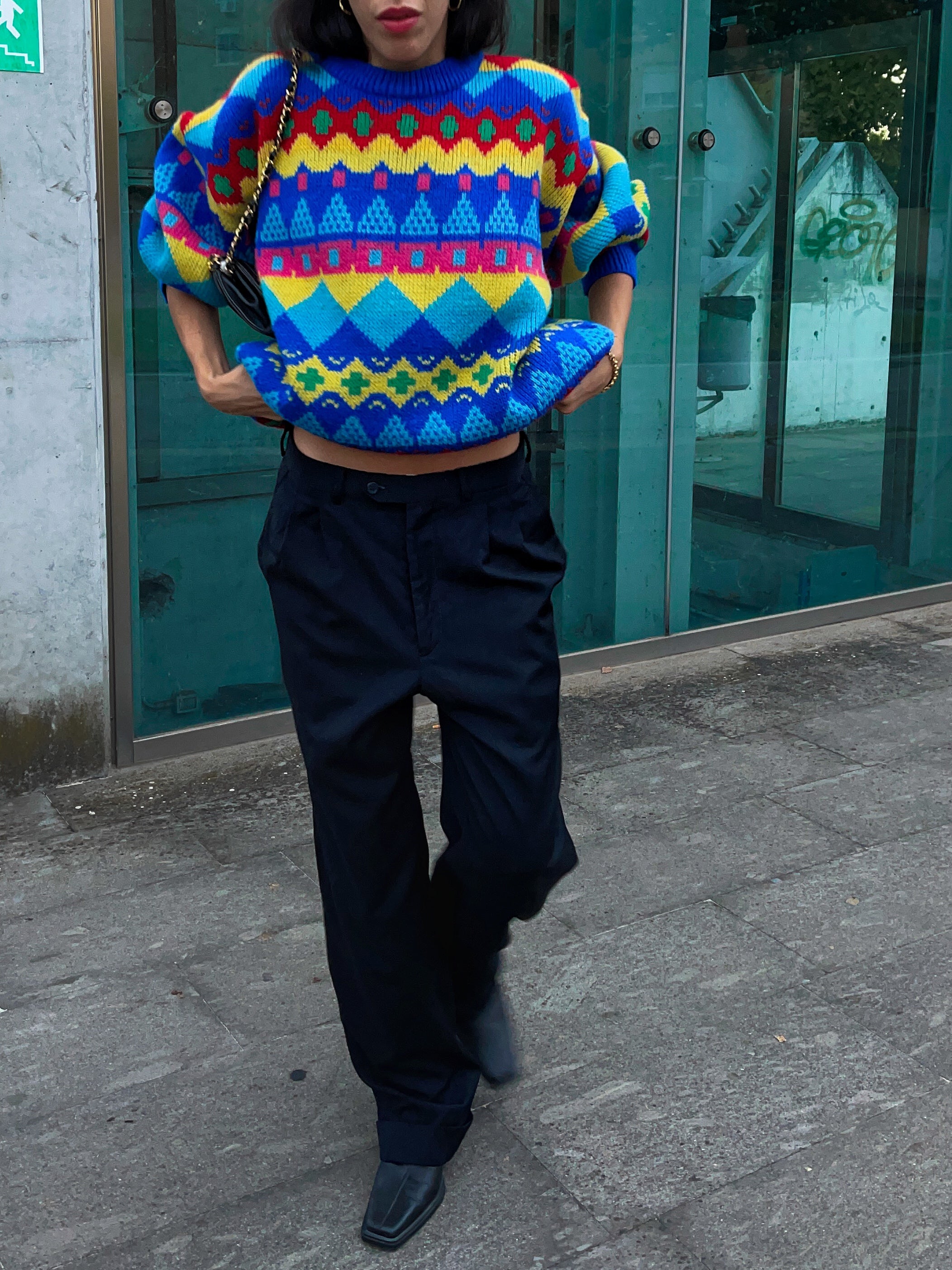 Colourful jumper