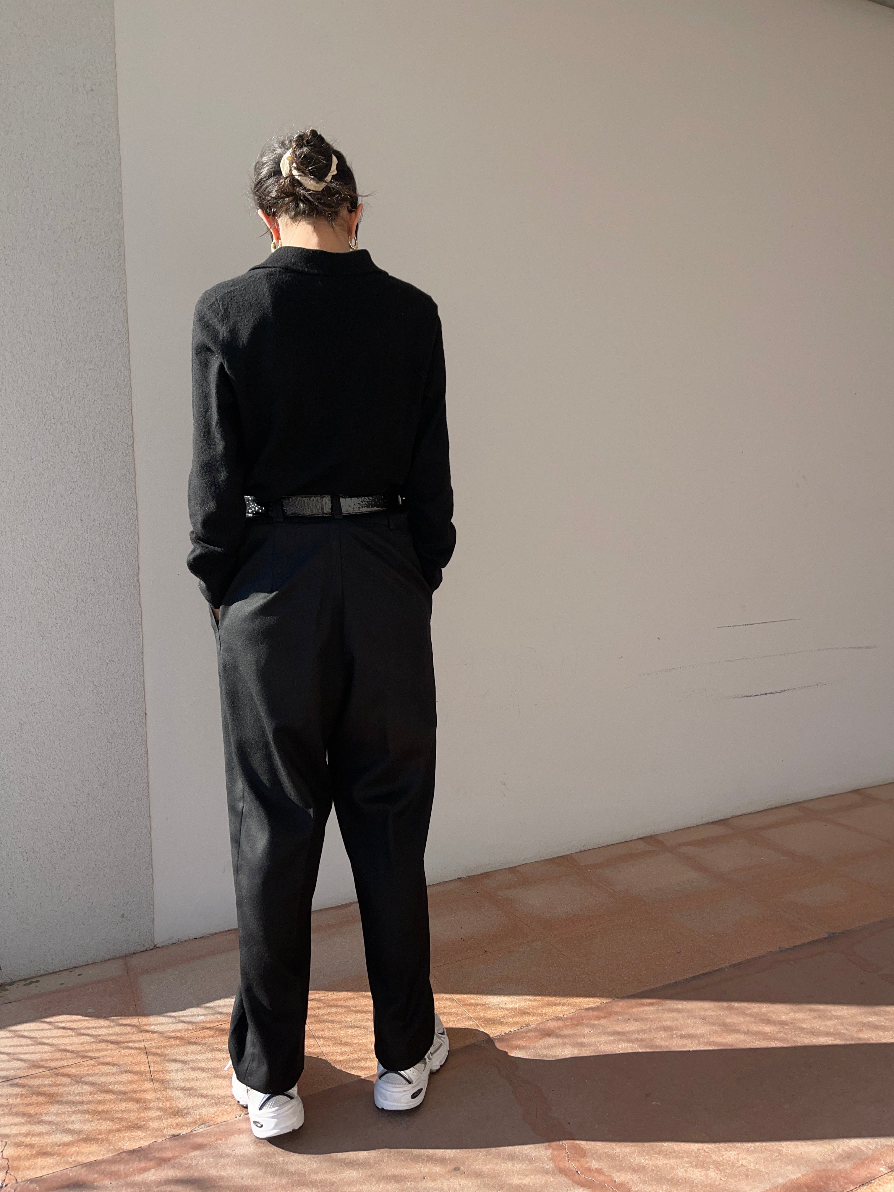 Pantalone nero wool