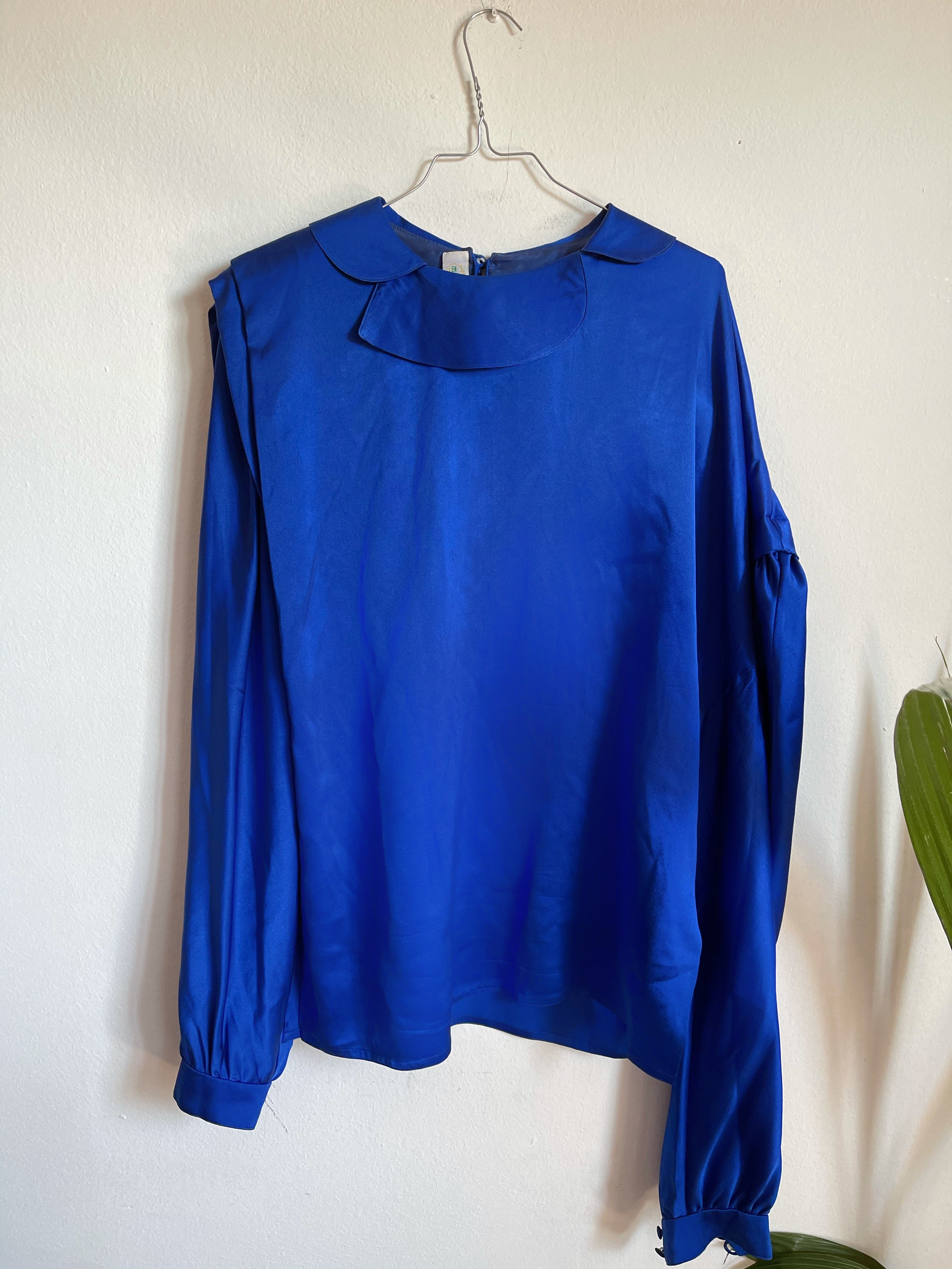 liquid silk maxi blouse
