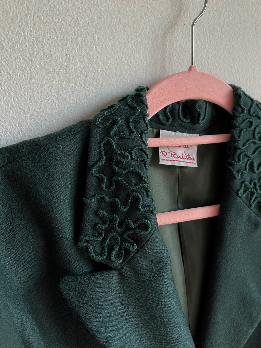 Green wool Balestra blazer