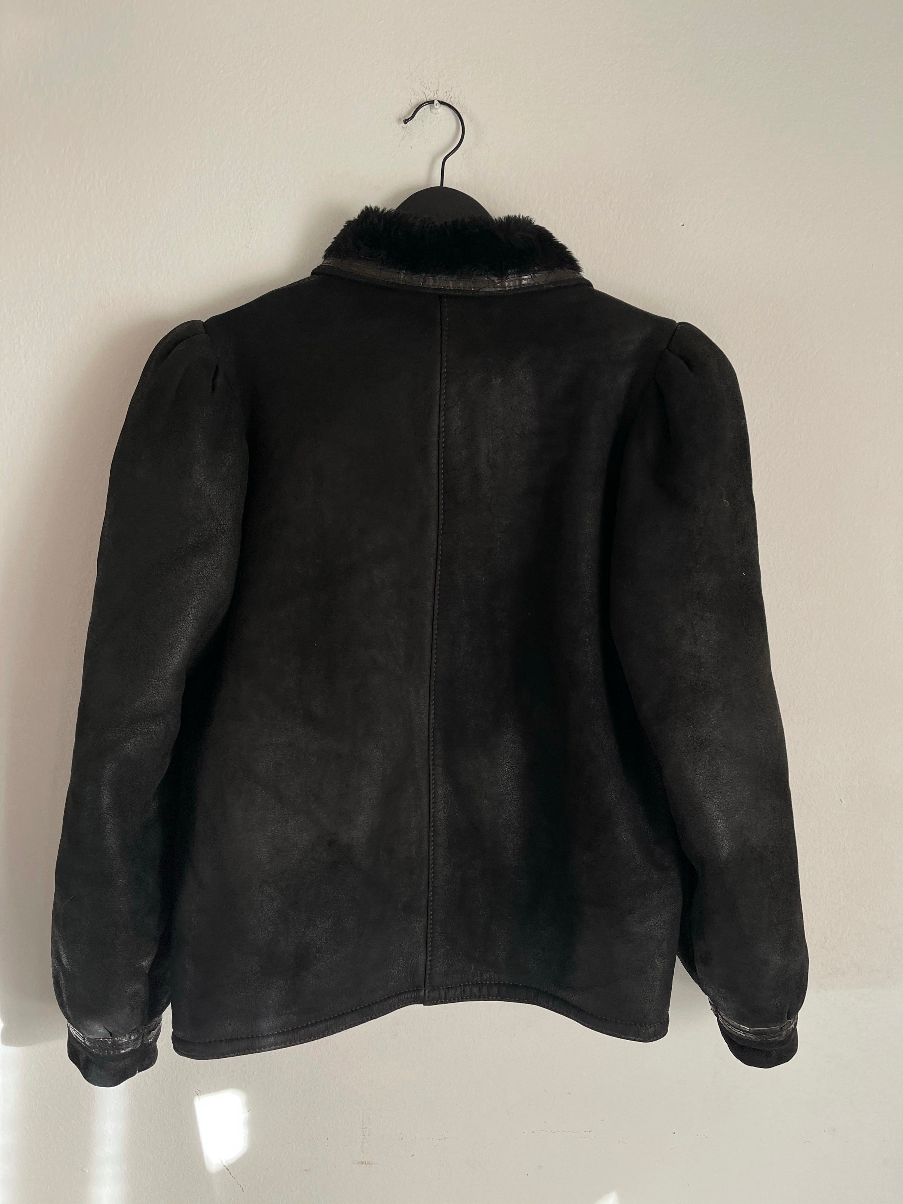 Black shearling jacket