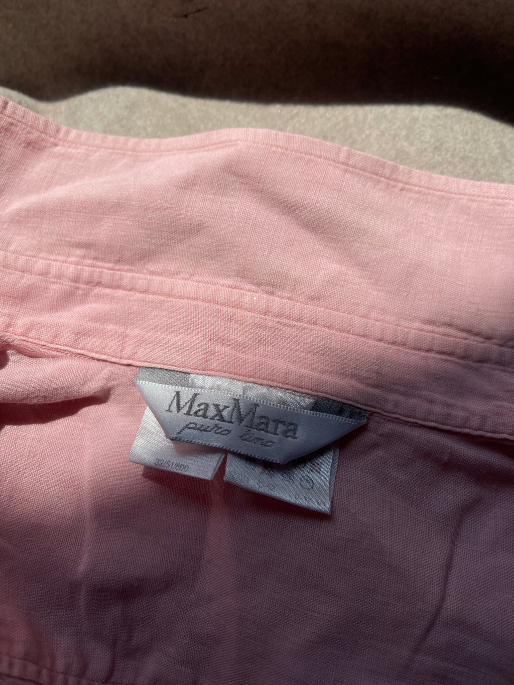 Max Mara pink linen shirt