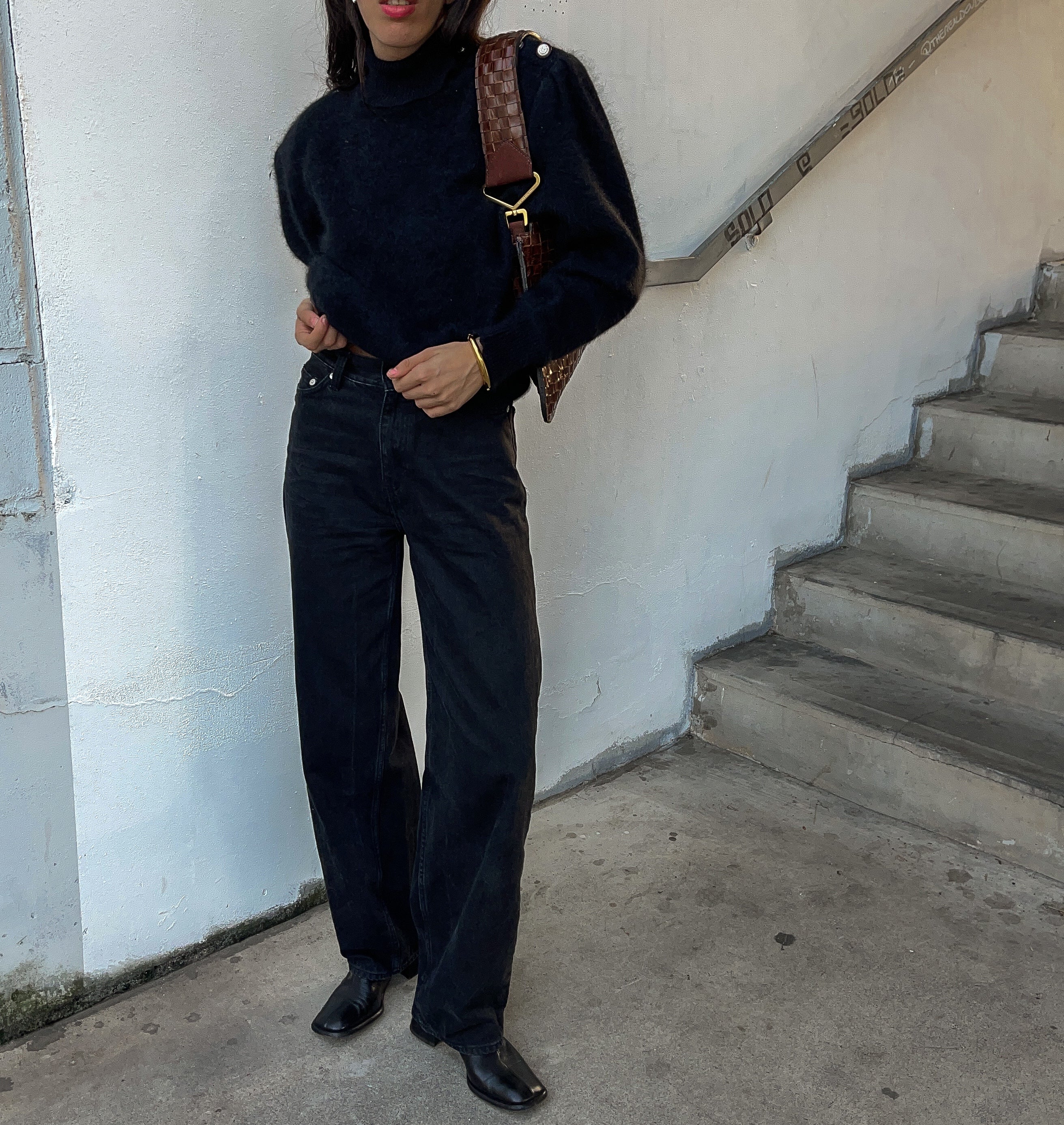 Angora black jumper