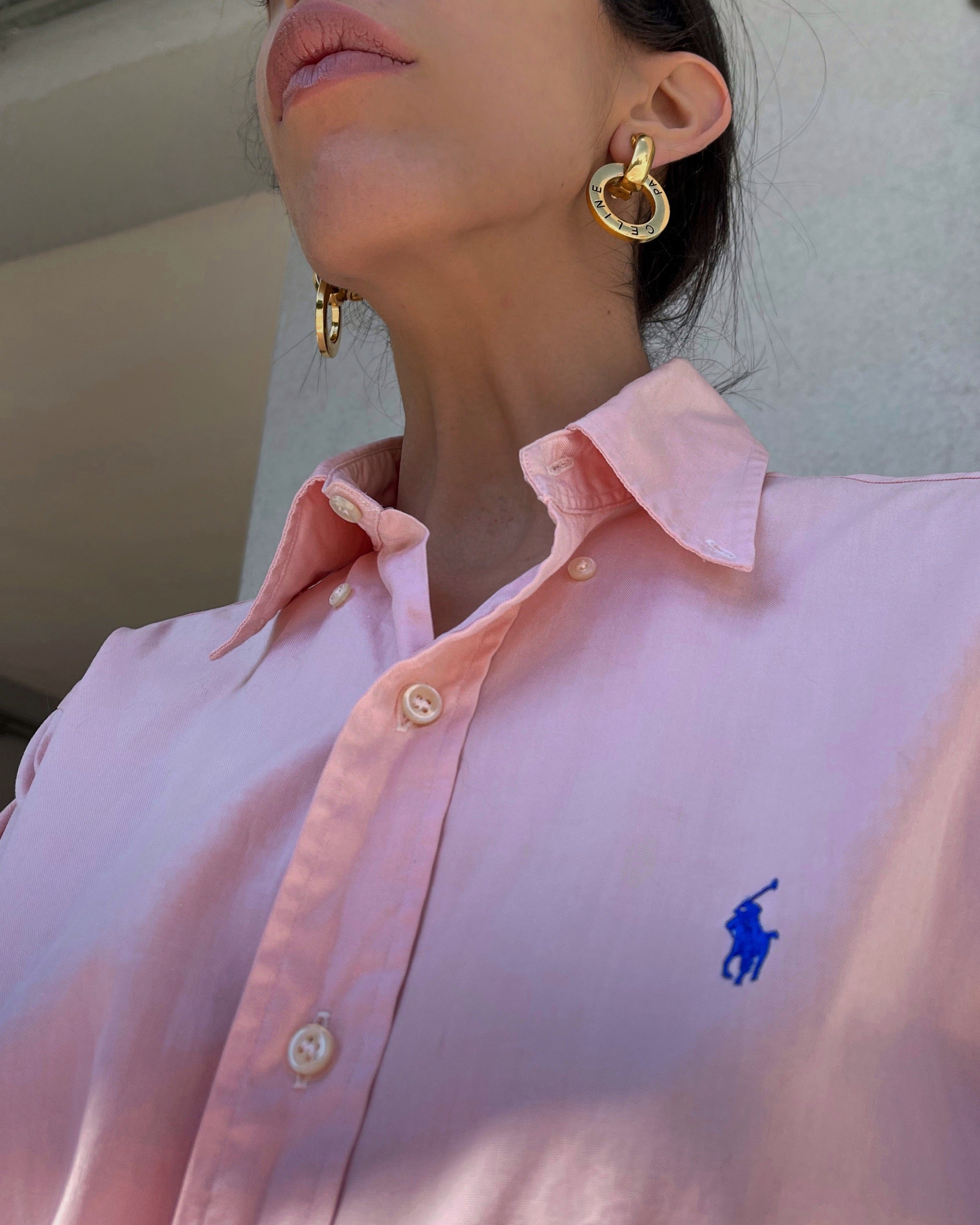Ralph Lauren pink logo shirt
