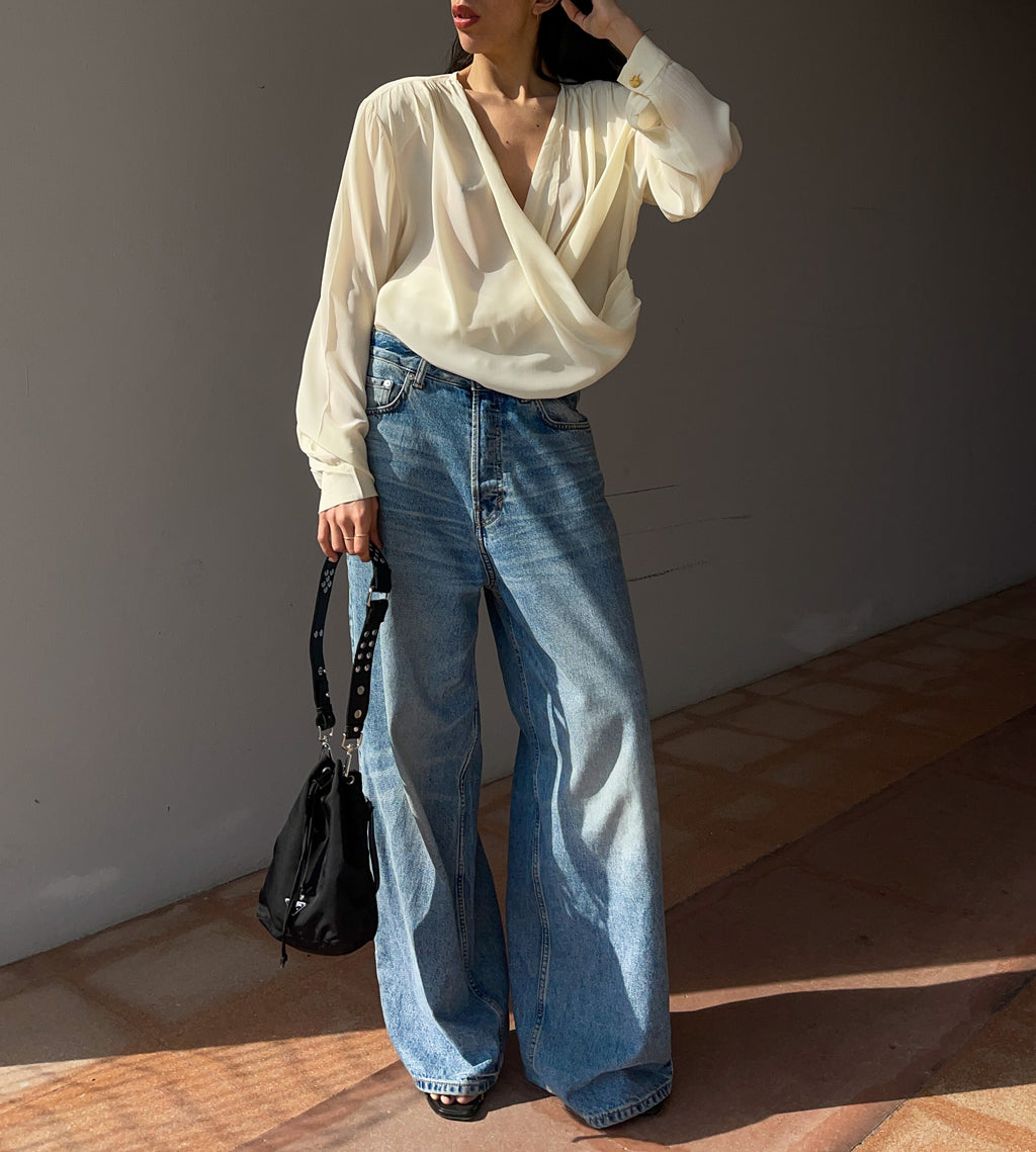 100 silk wrap shirt