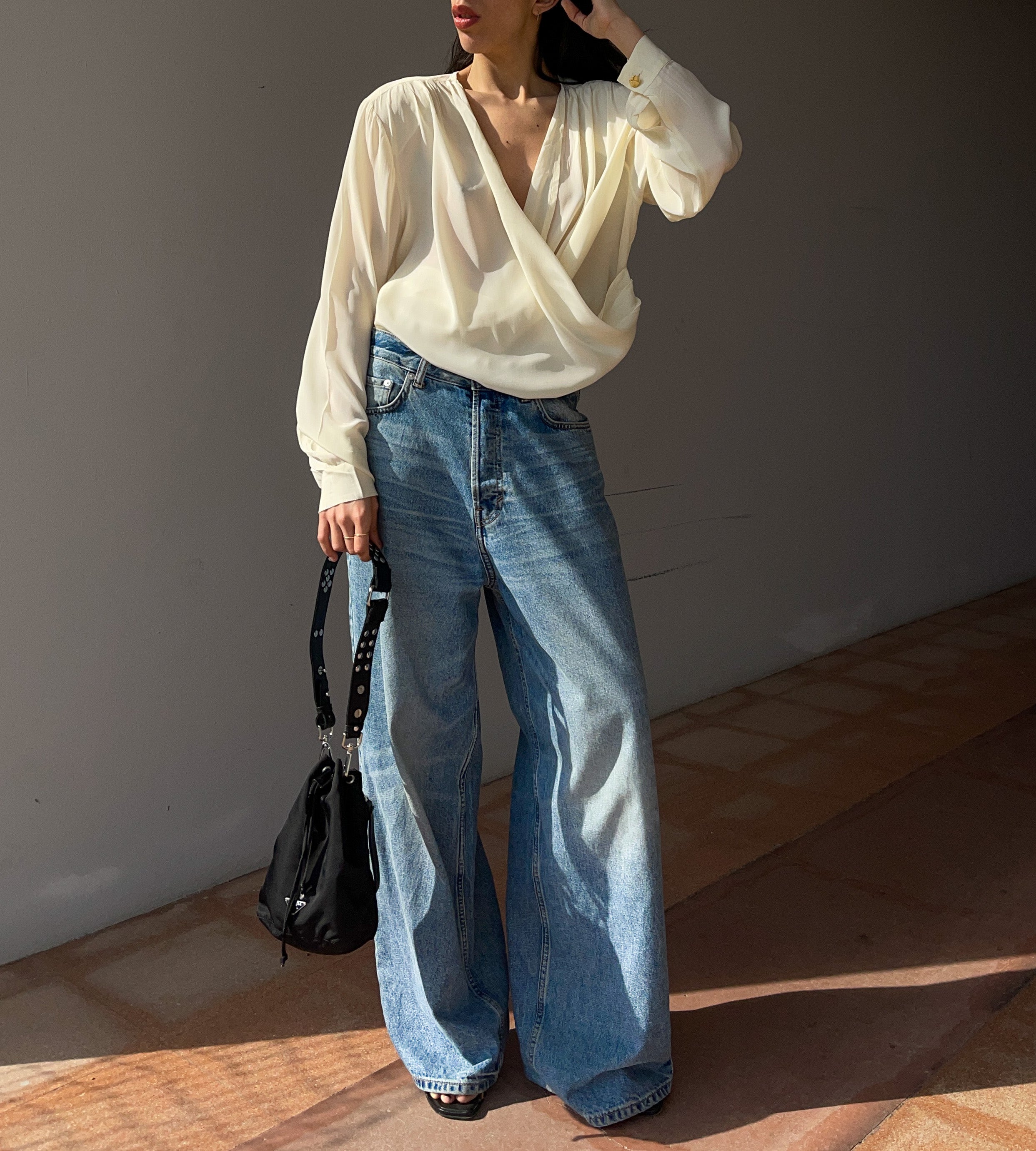100 silk wrap shirt