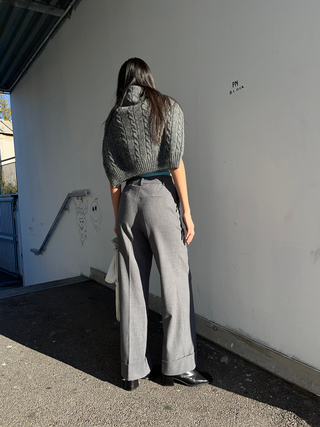Grey trousers
