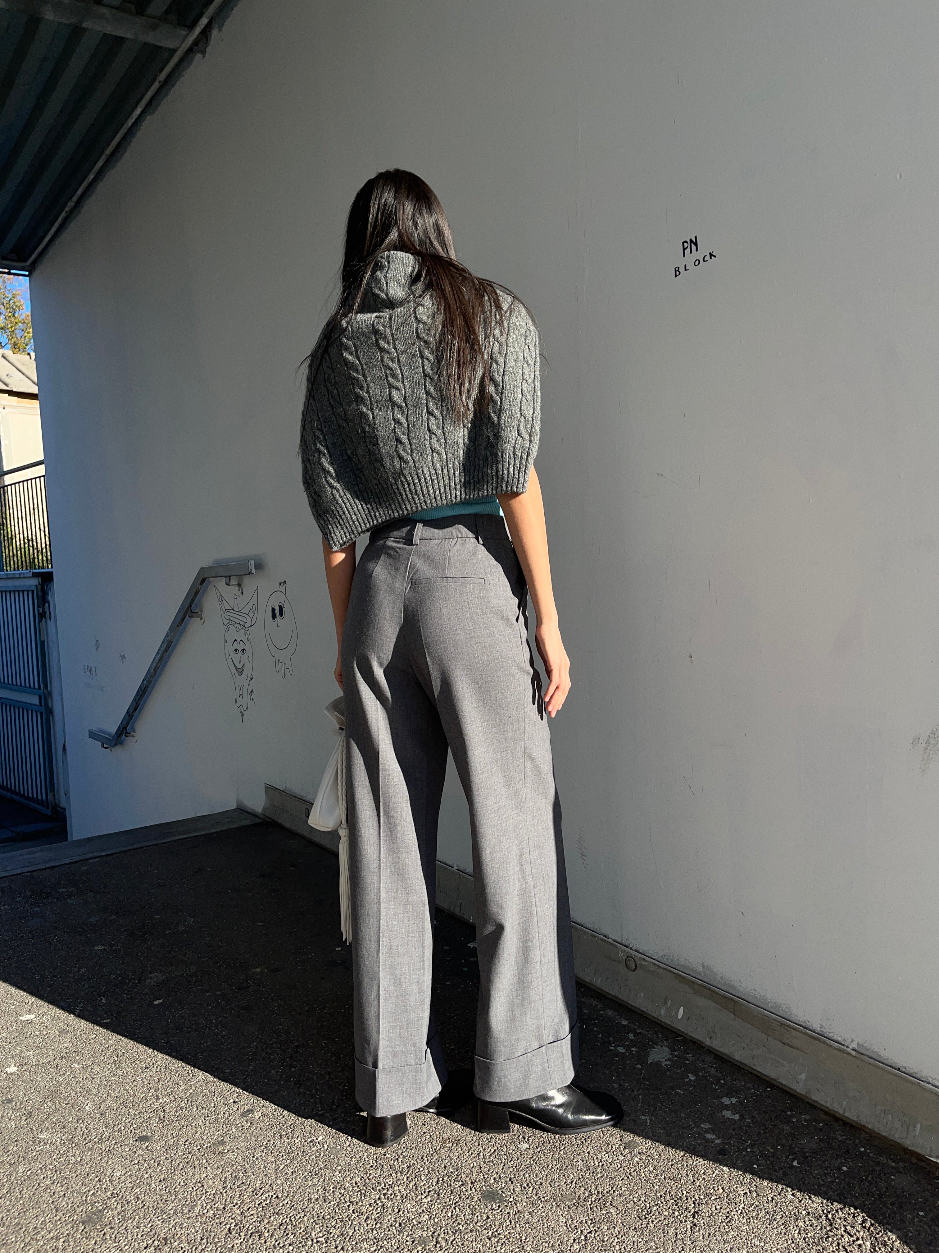 Grey trousers
