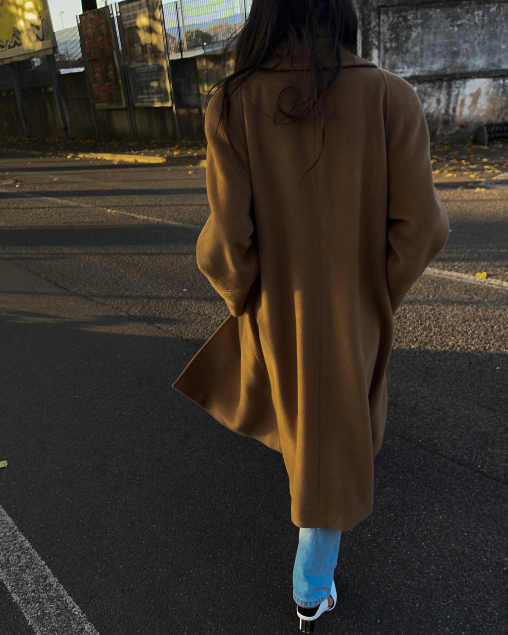 Wool camel coat