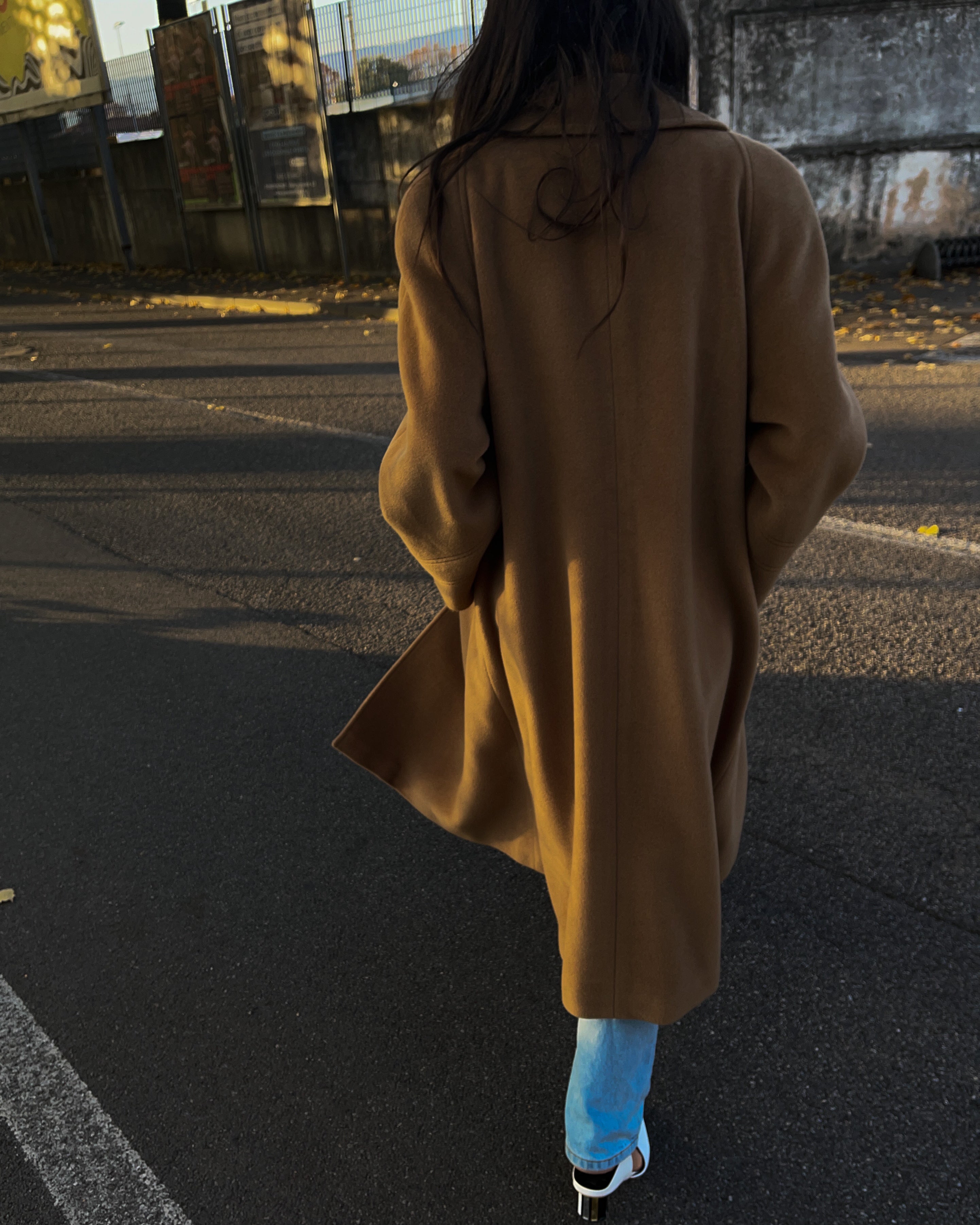 Wool camel coat