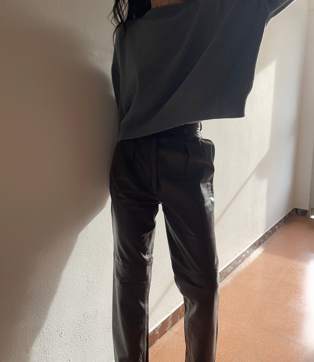 100 cashmere cropped pullover