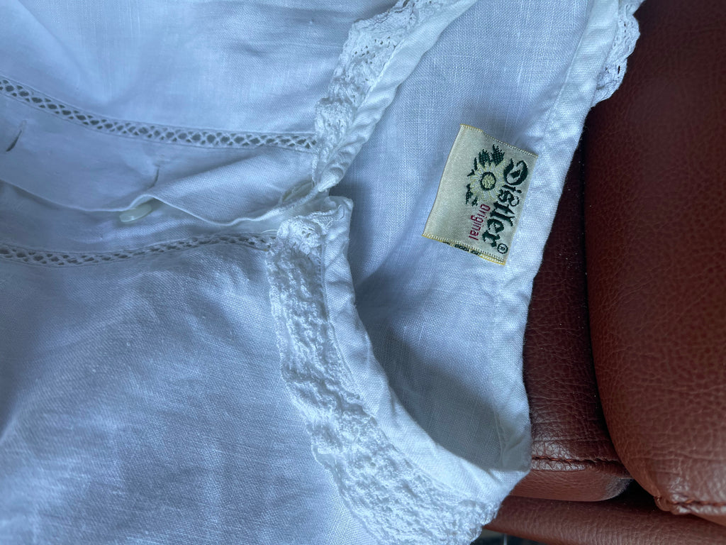 Camicetta bianca linen blend