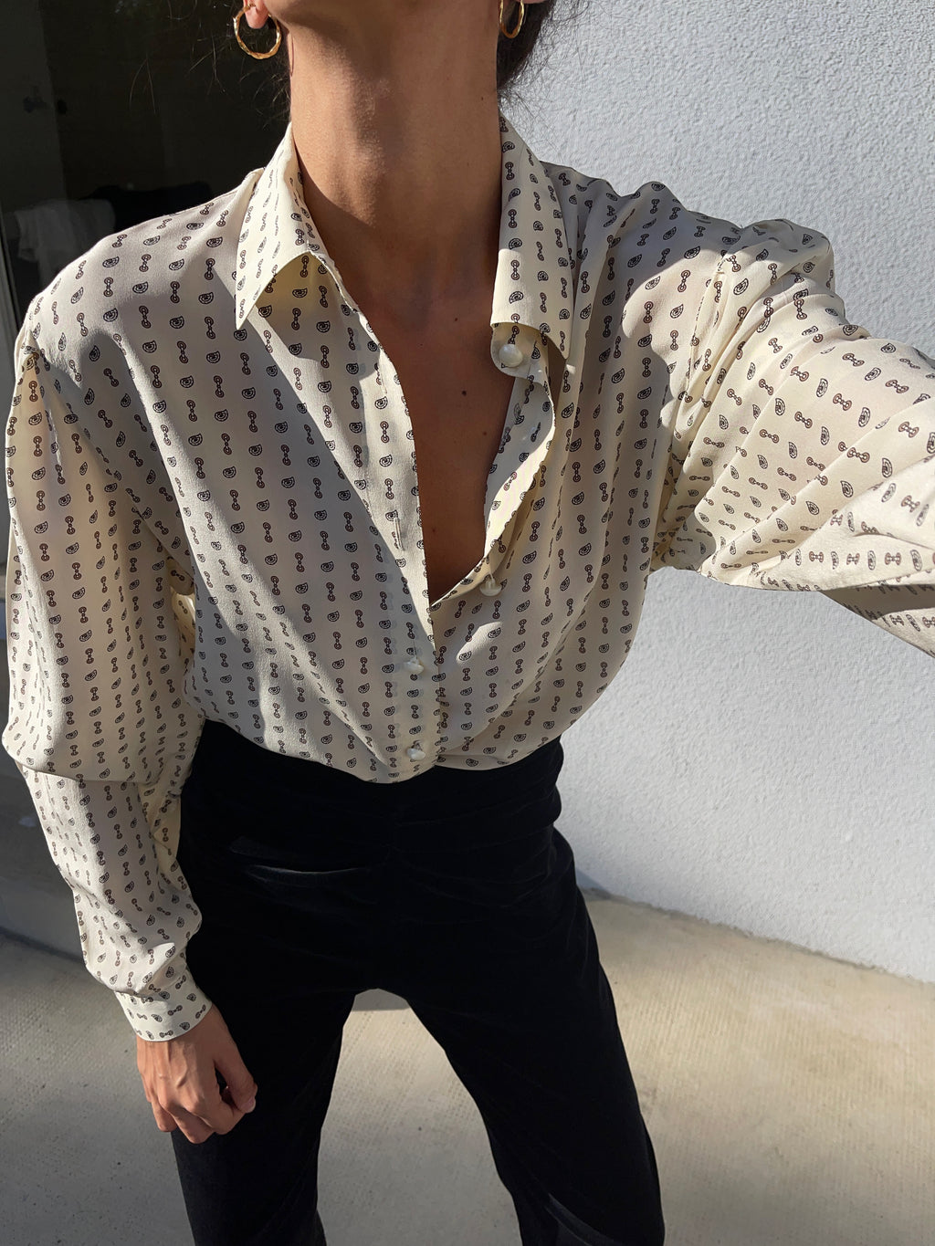 100 silk shirt